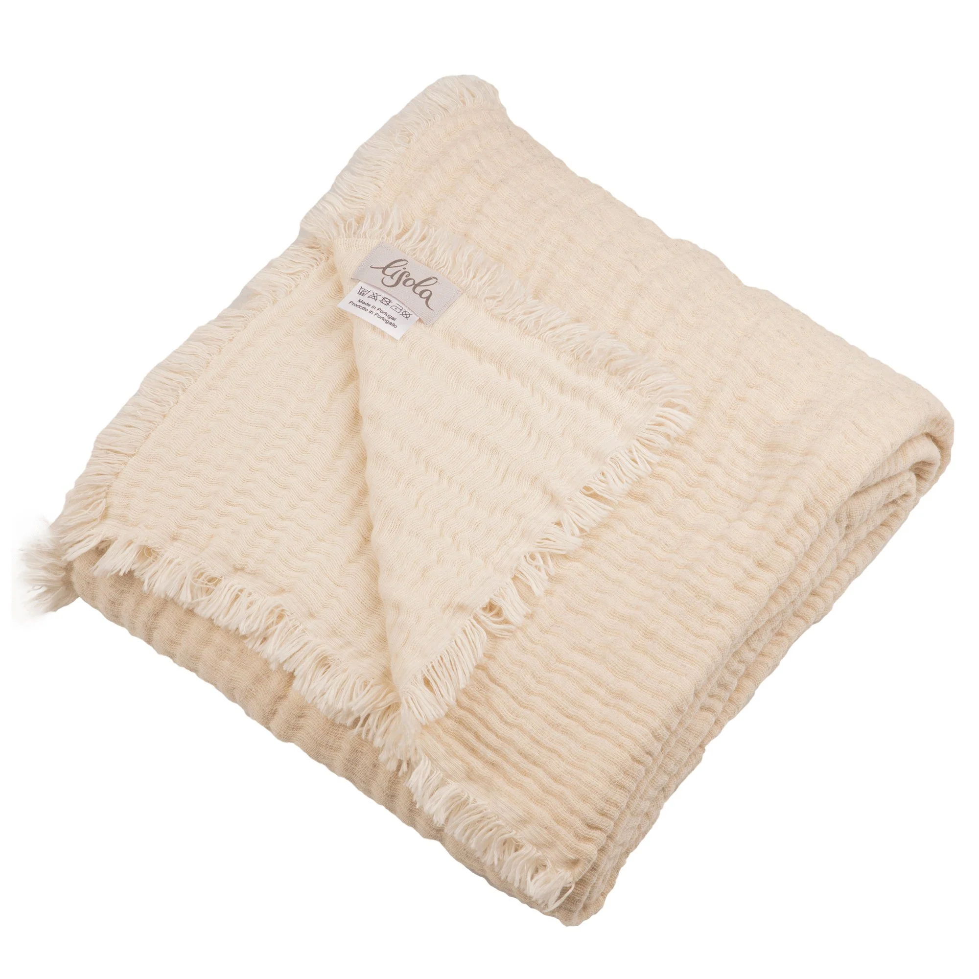 Plaid in Cotone e Lana Stonewashed Reversibile - Amaryllis - Image 2
