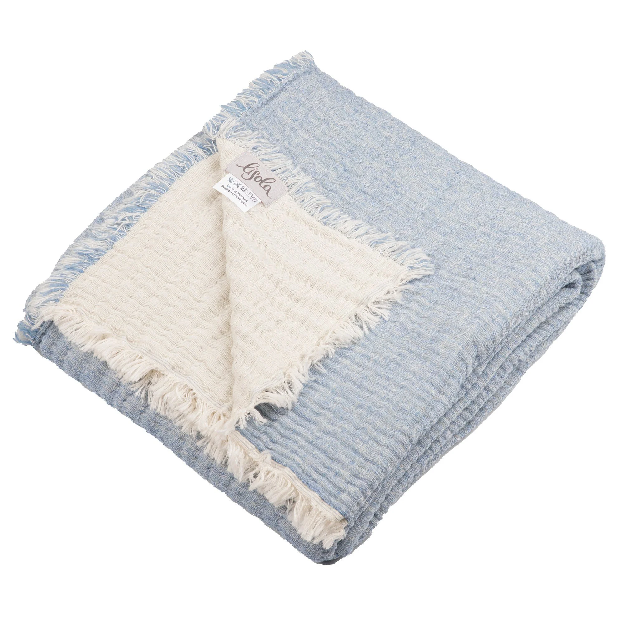 Plaid in Cotone e Lana Stonewashed Reversibile - Amaryllis - Image 8