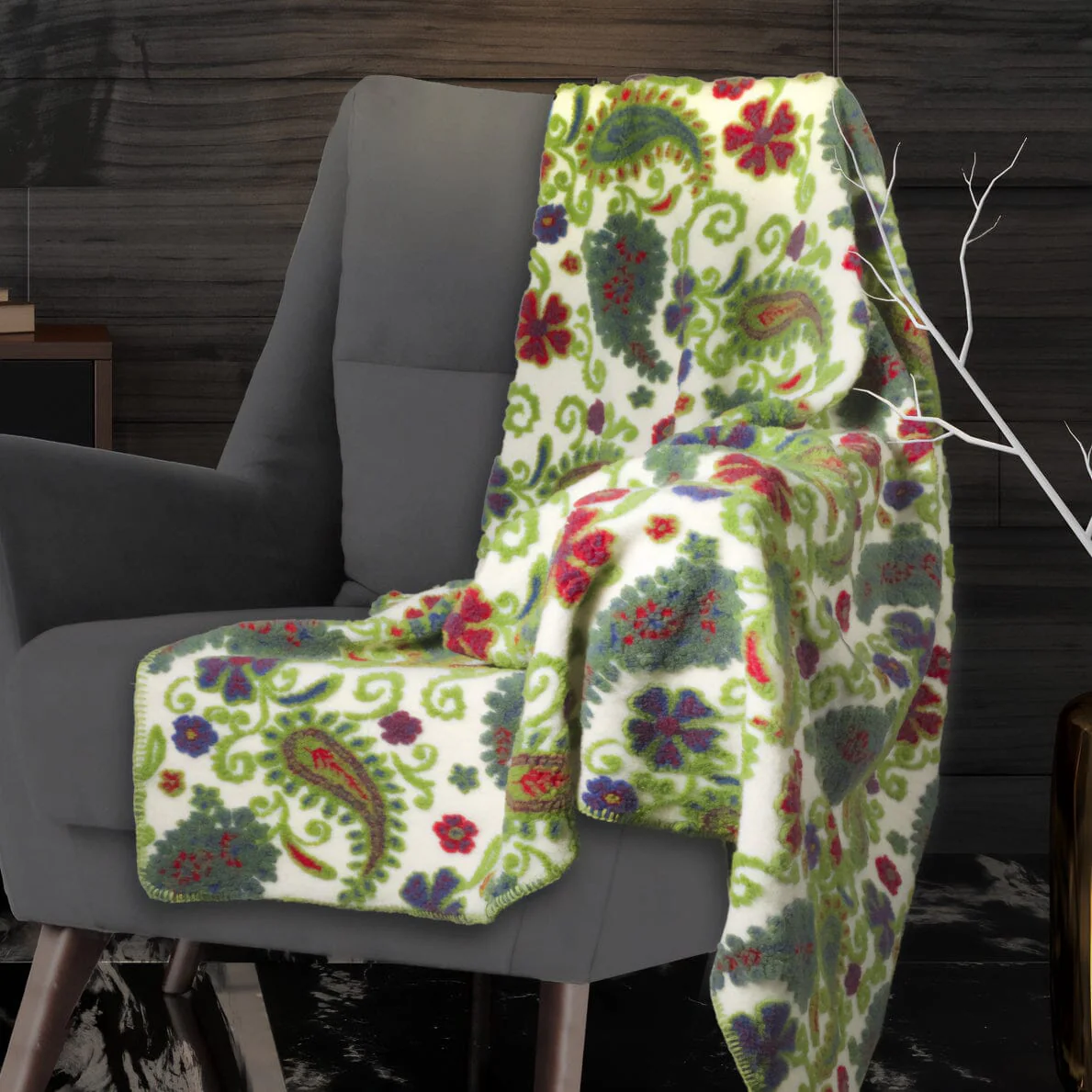 Plaid in Lana Cotta Fantasia - Cachemire