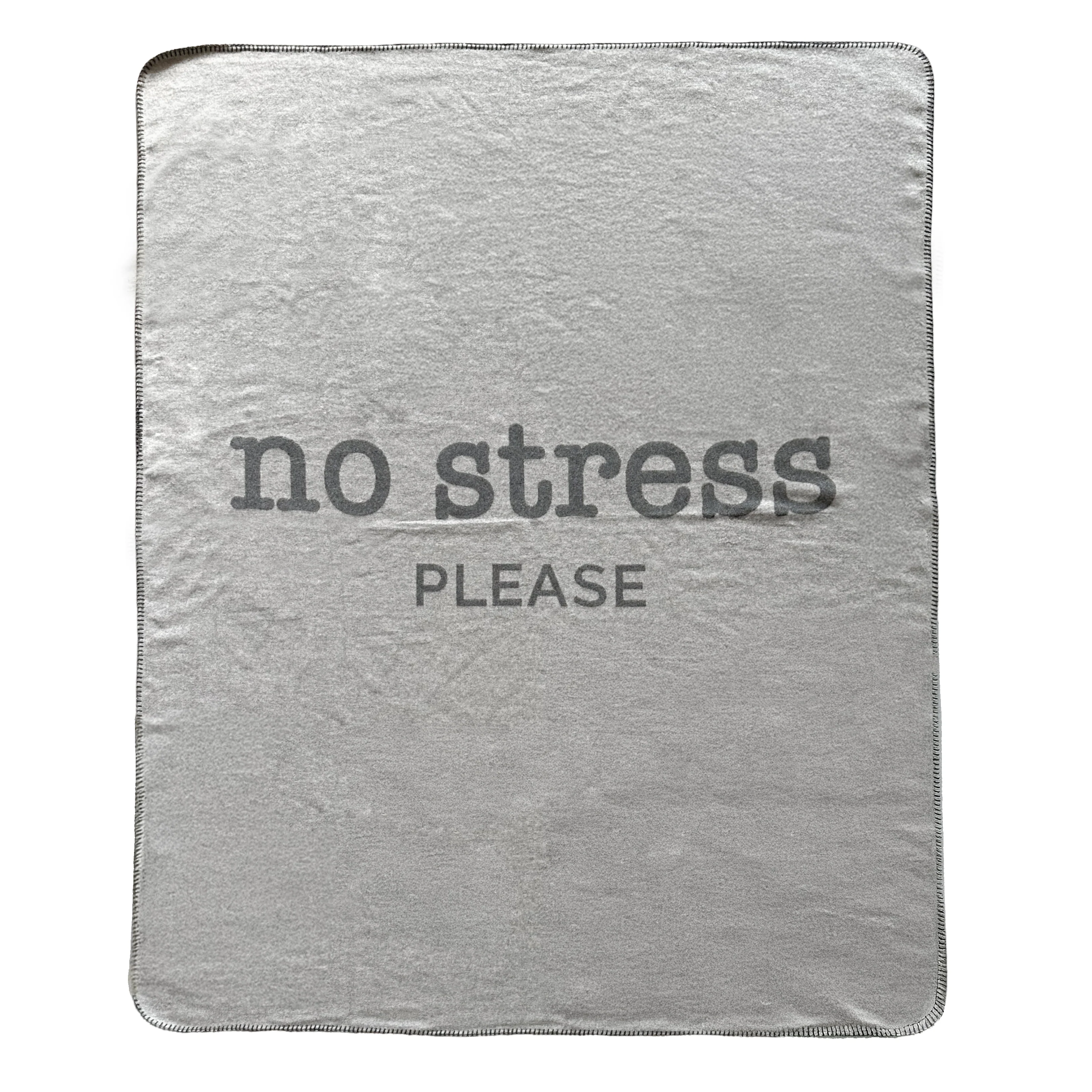 Plaid in Lana Cotta con Scritta - No Stress - Image 8
