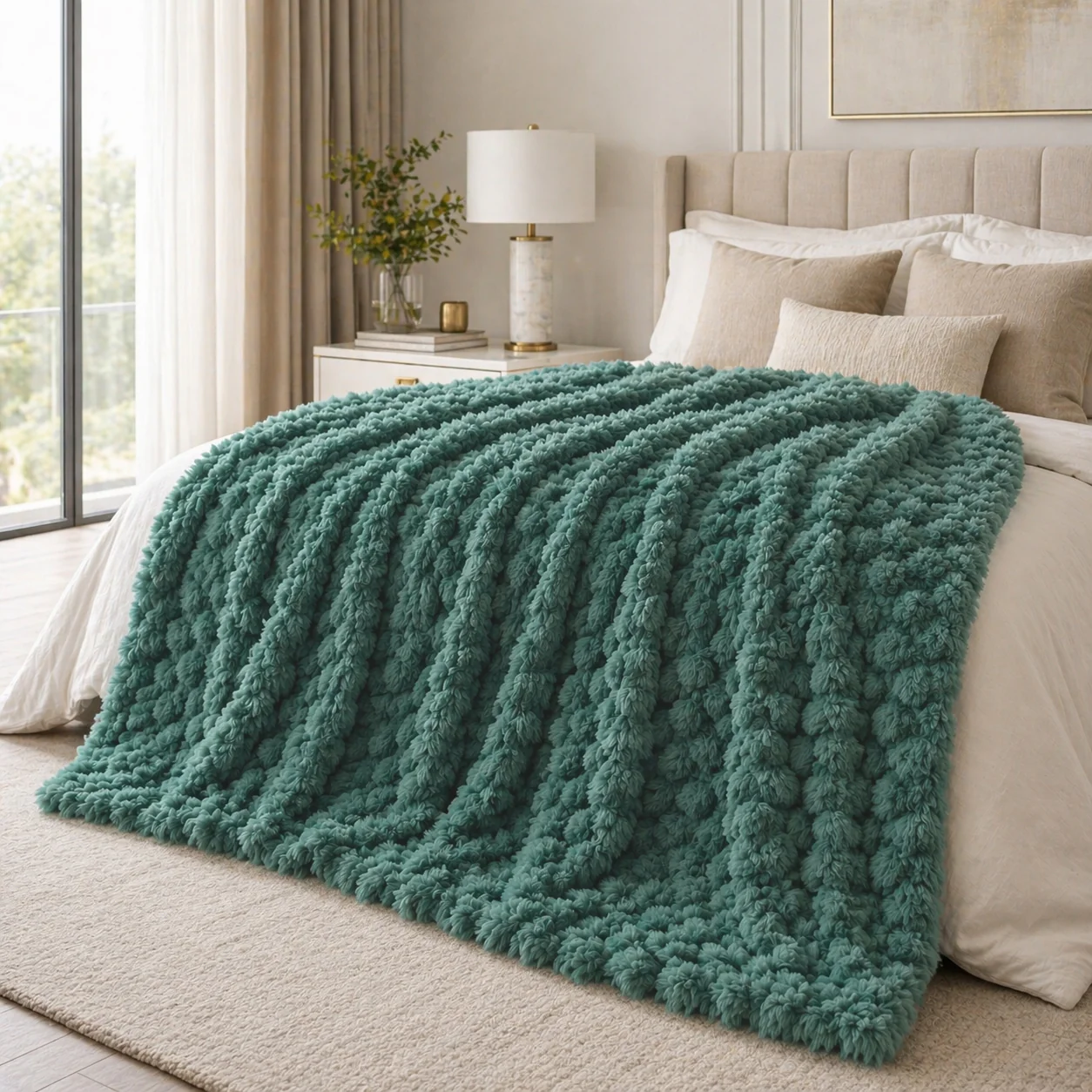 Plaid in MicroPile a Nido d'Ape - Luxury