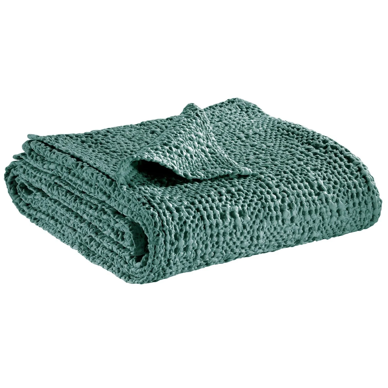 Plaid in Puro Cotone a Nido D'Ape StoneWashed - Tana - Image 9