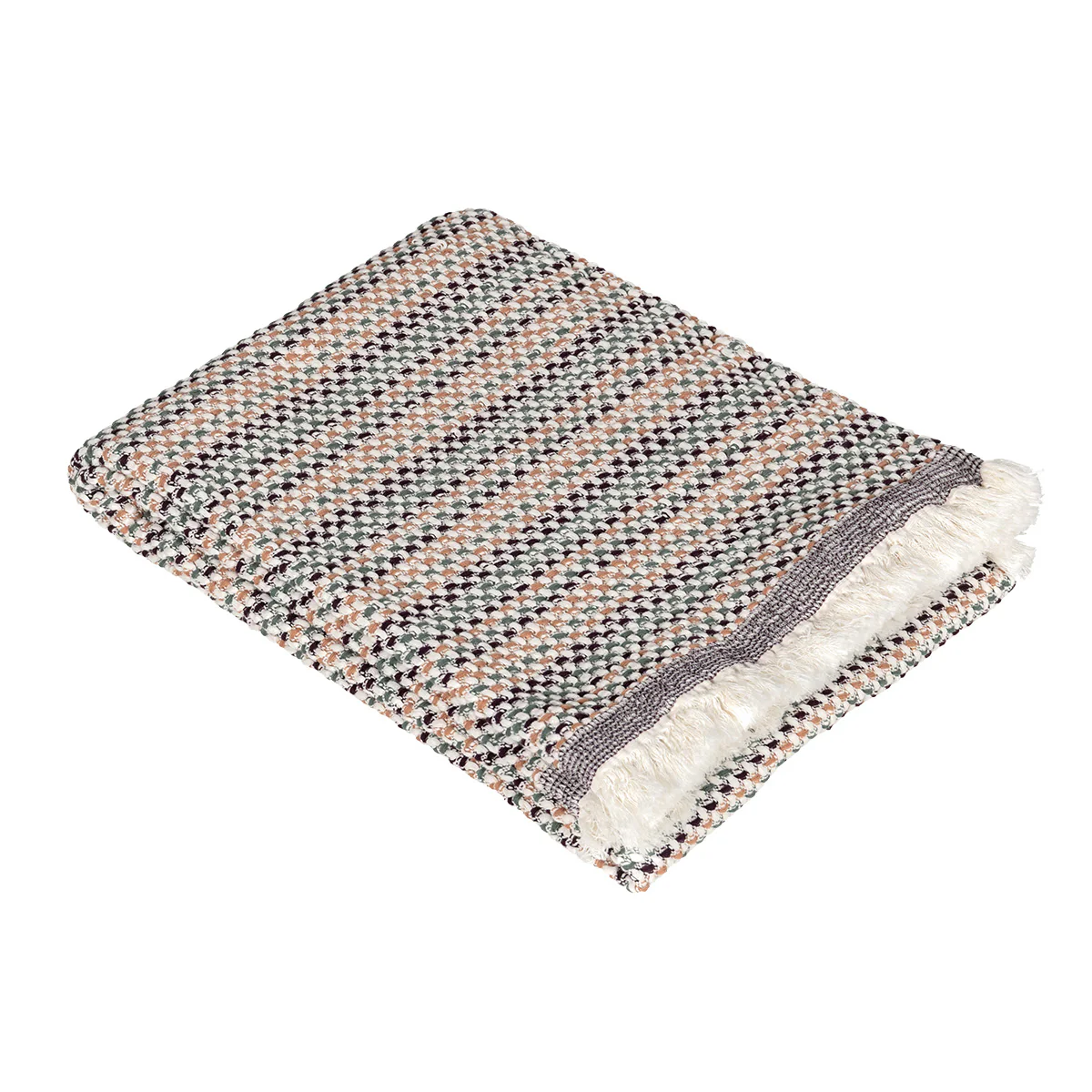 Plaid in Puro Cotone Tinto in Filo - Telaio - Image 6