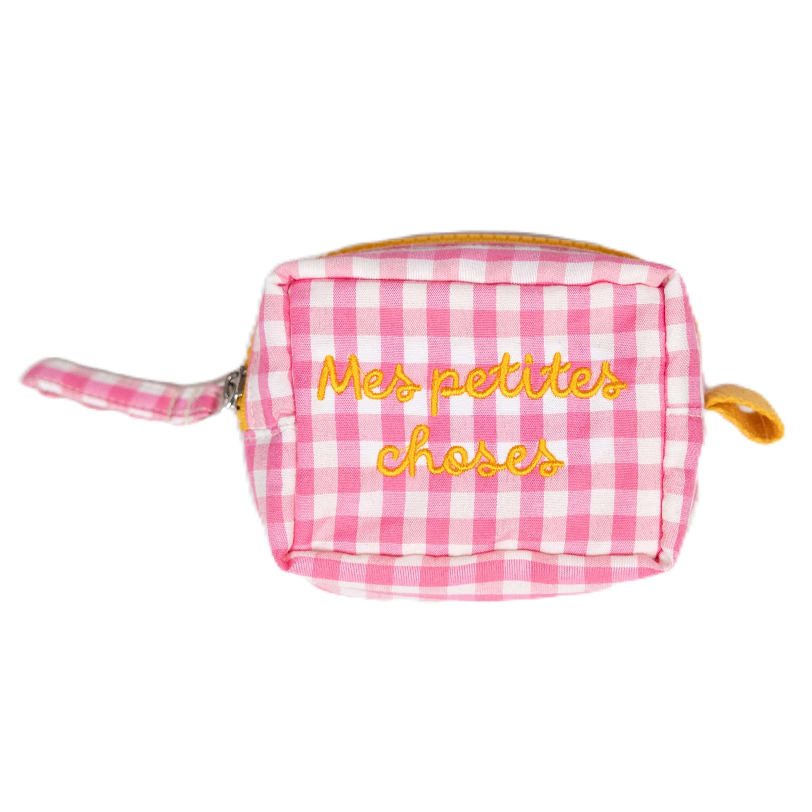 Pochette a Quadretti con Scritta Ricamata - Alice - Image 3