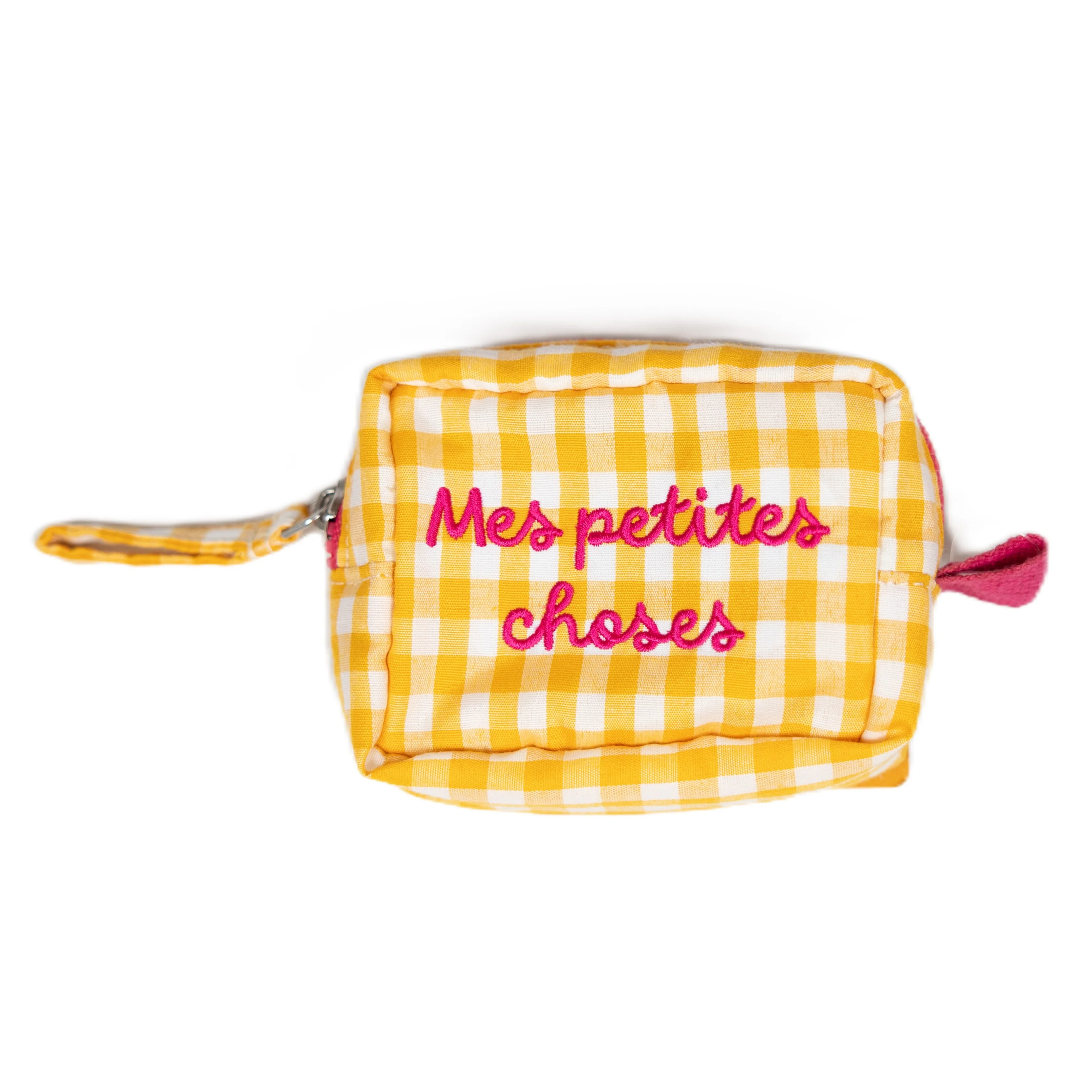 Pochette a Quadretti con Scritta Ricamata - Alice - Image 4