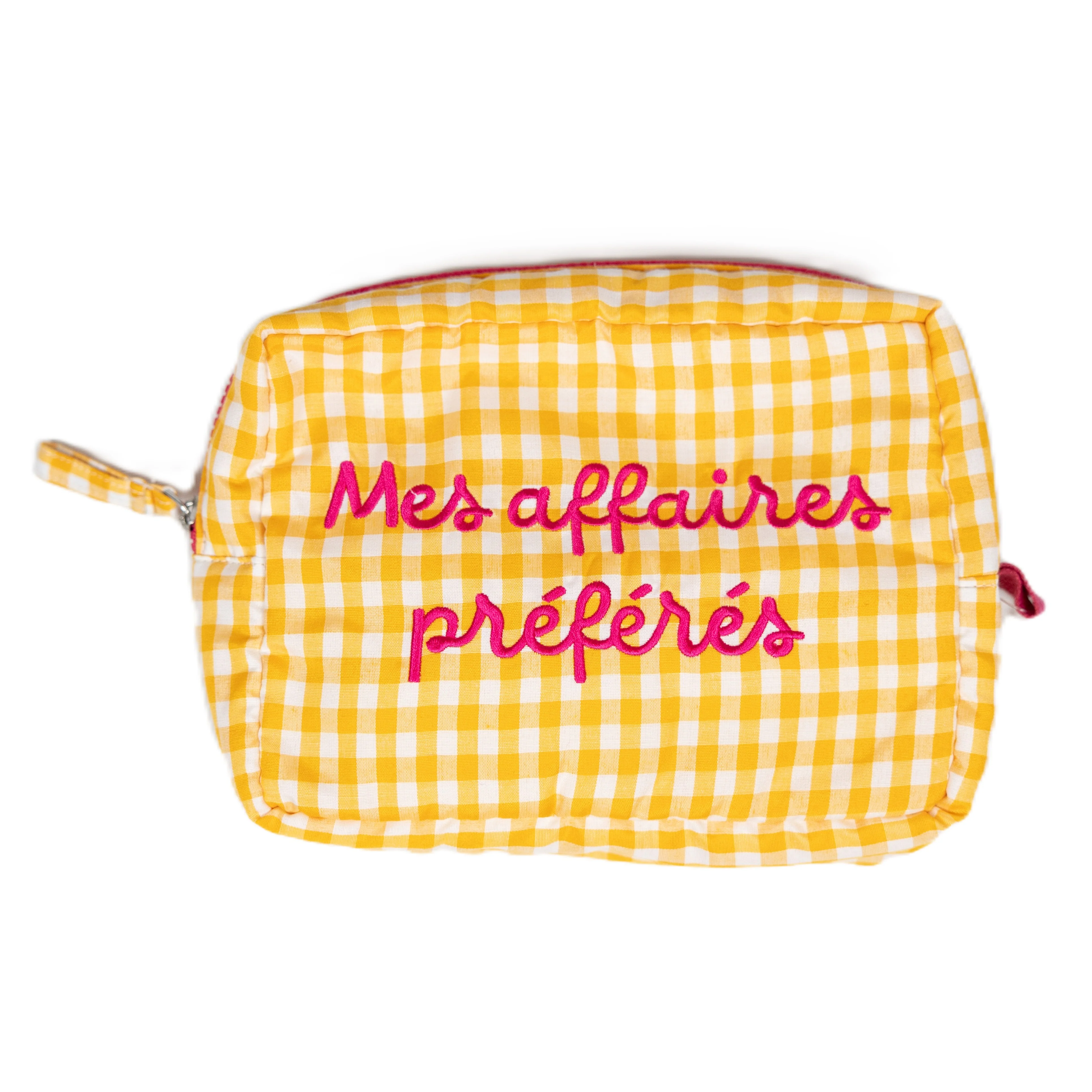 Pochette a Quadretti con Scritta Ricamata - Anna - Image 2