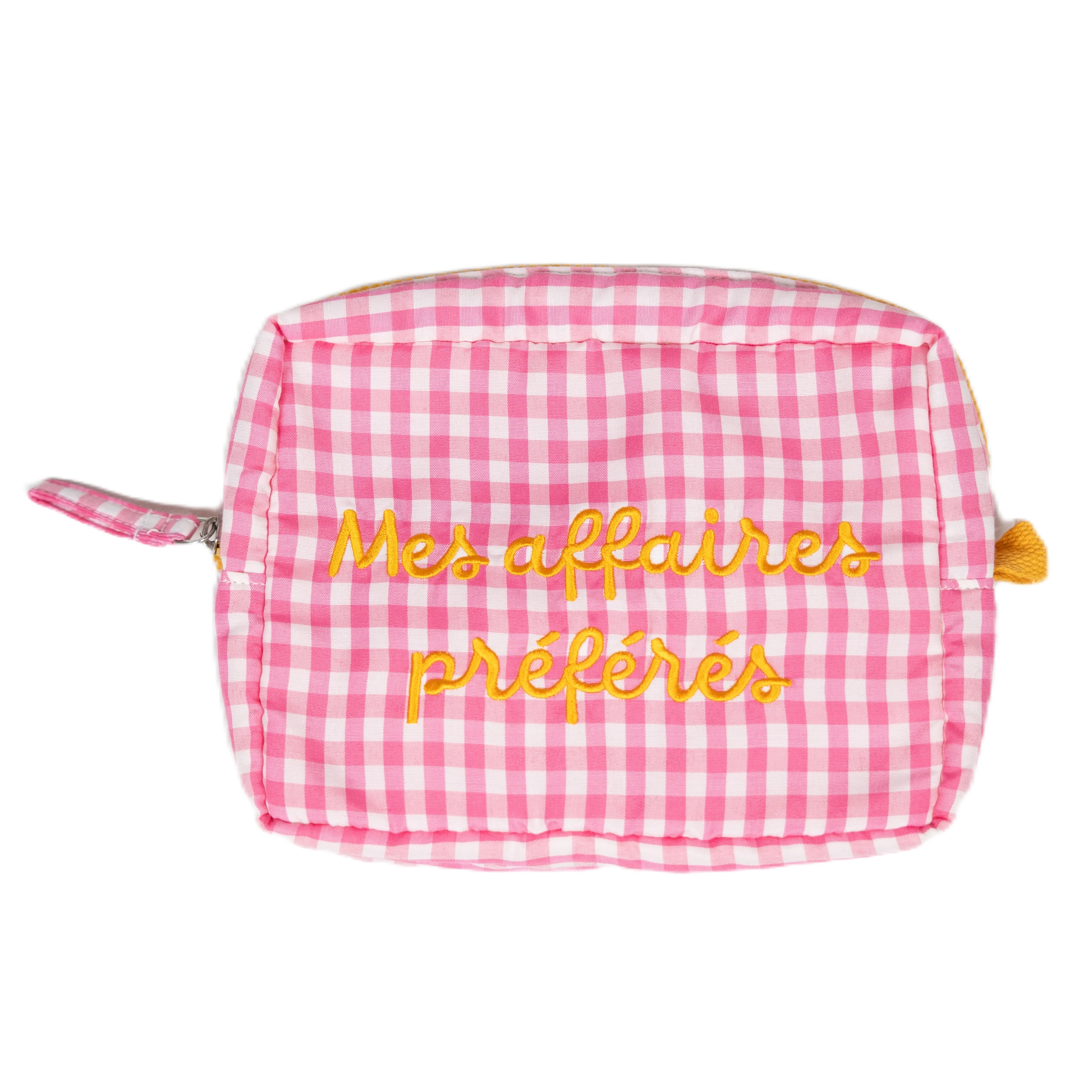 Pochette a Quadretti con Scritta Ricamata - Anna - Image 3