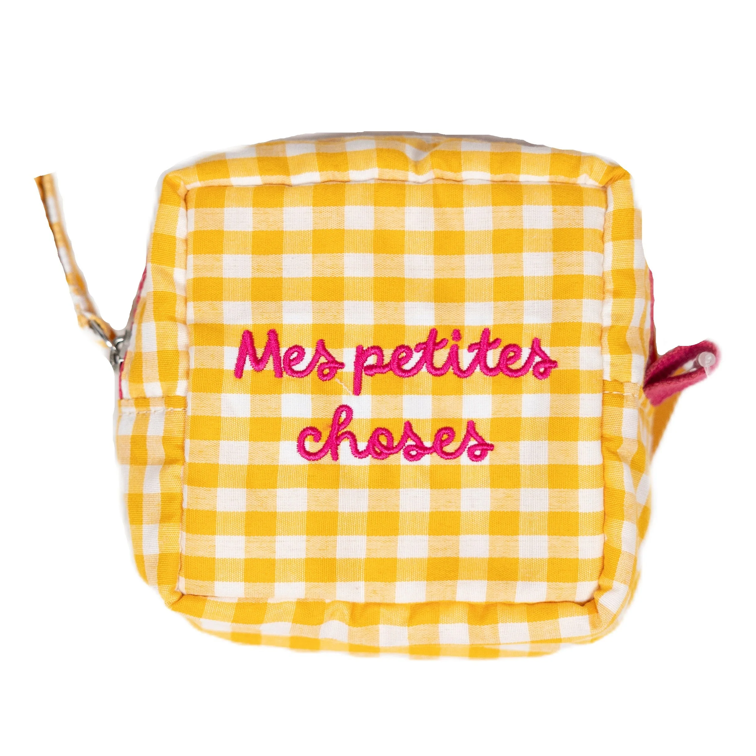 Pochette a Quadretti con Scritta Ricamata - Giulia - Image 2