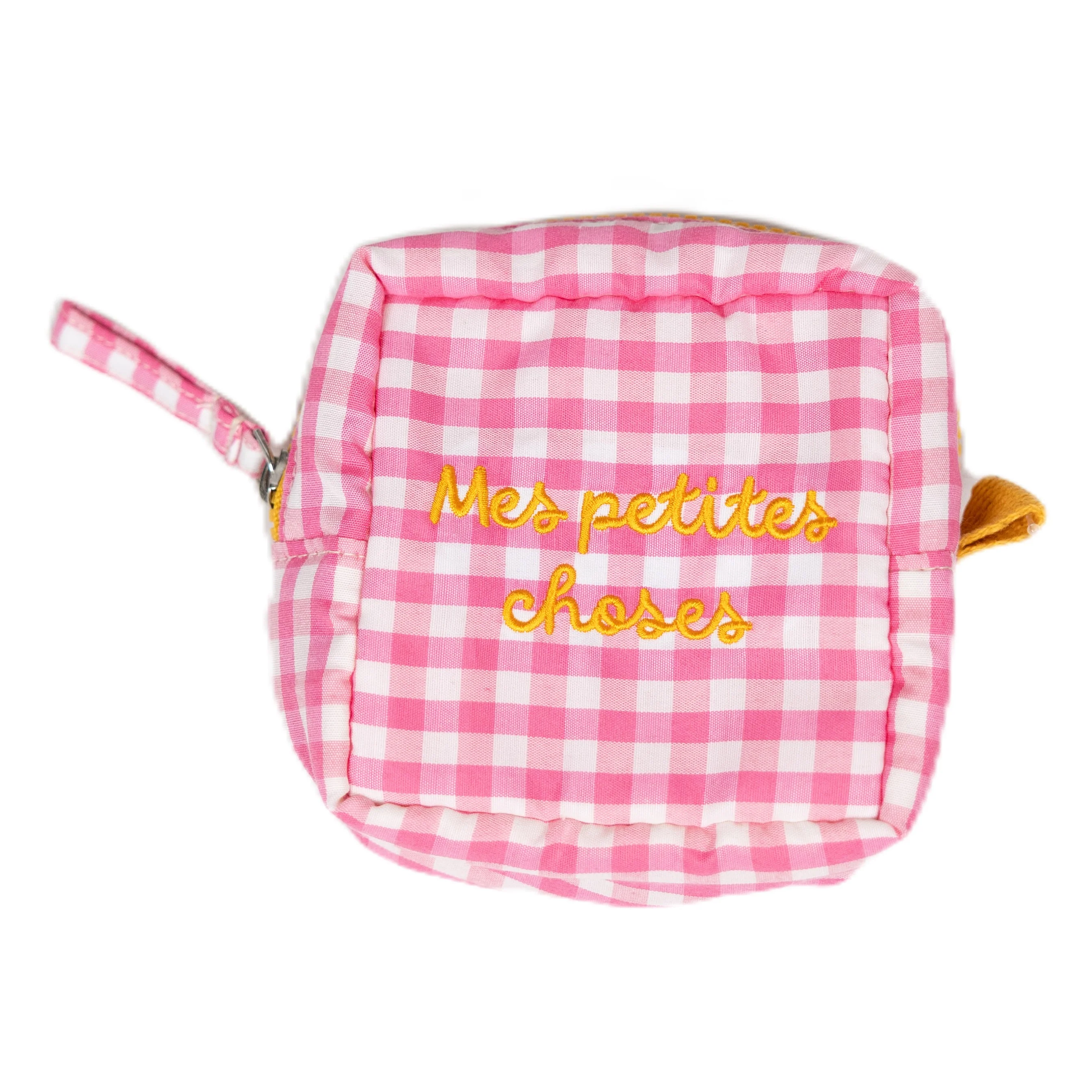 Pochette a Quadretti con Scritta Ricamata - Giulia - Image 4