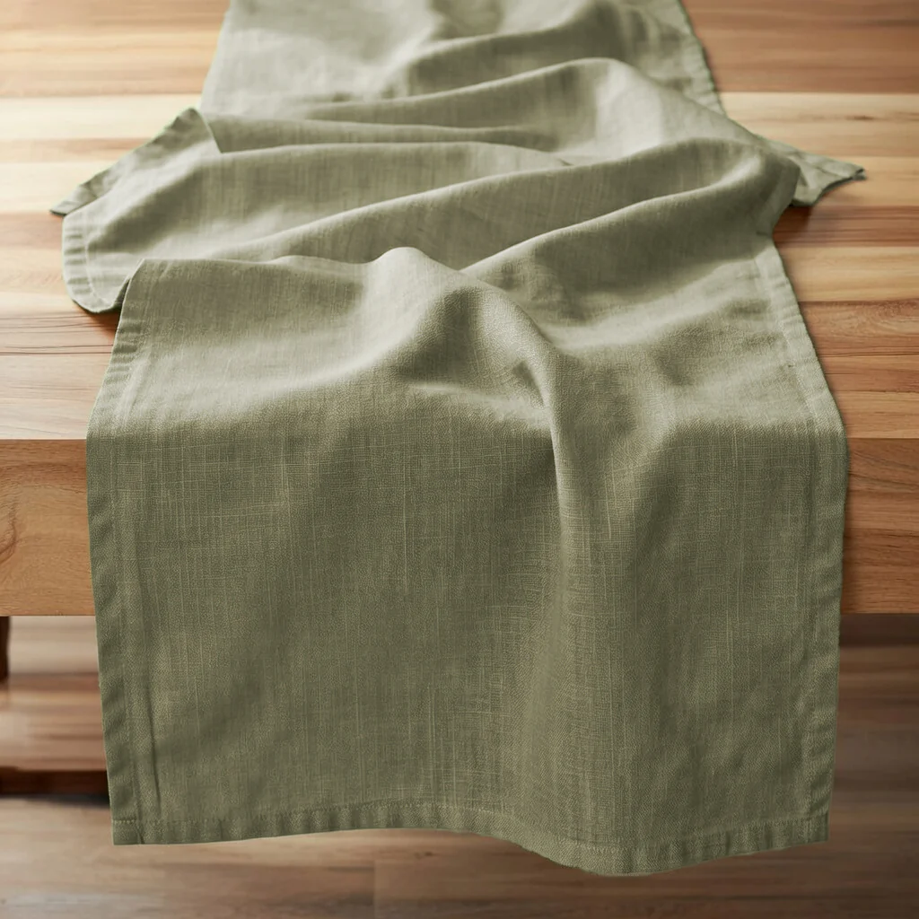 Runner in Cotone e Lino - Essenziale - Image 7