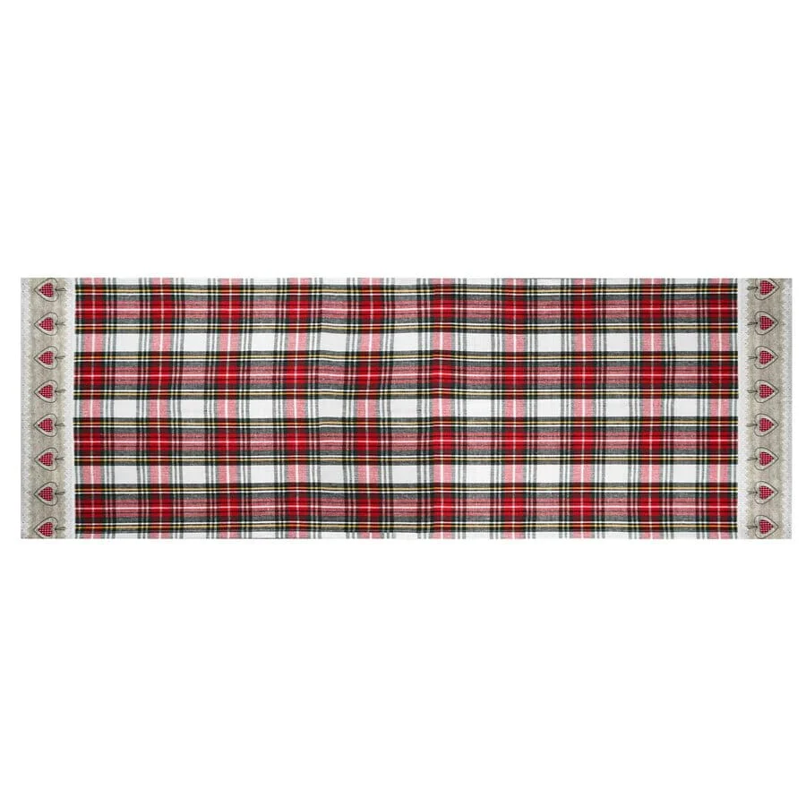 Runner in Puro Cotone Fantasia Check - Glasgow - Image 2