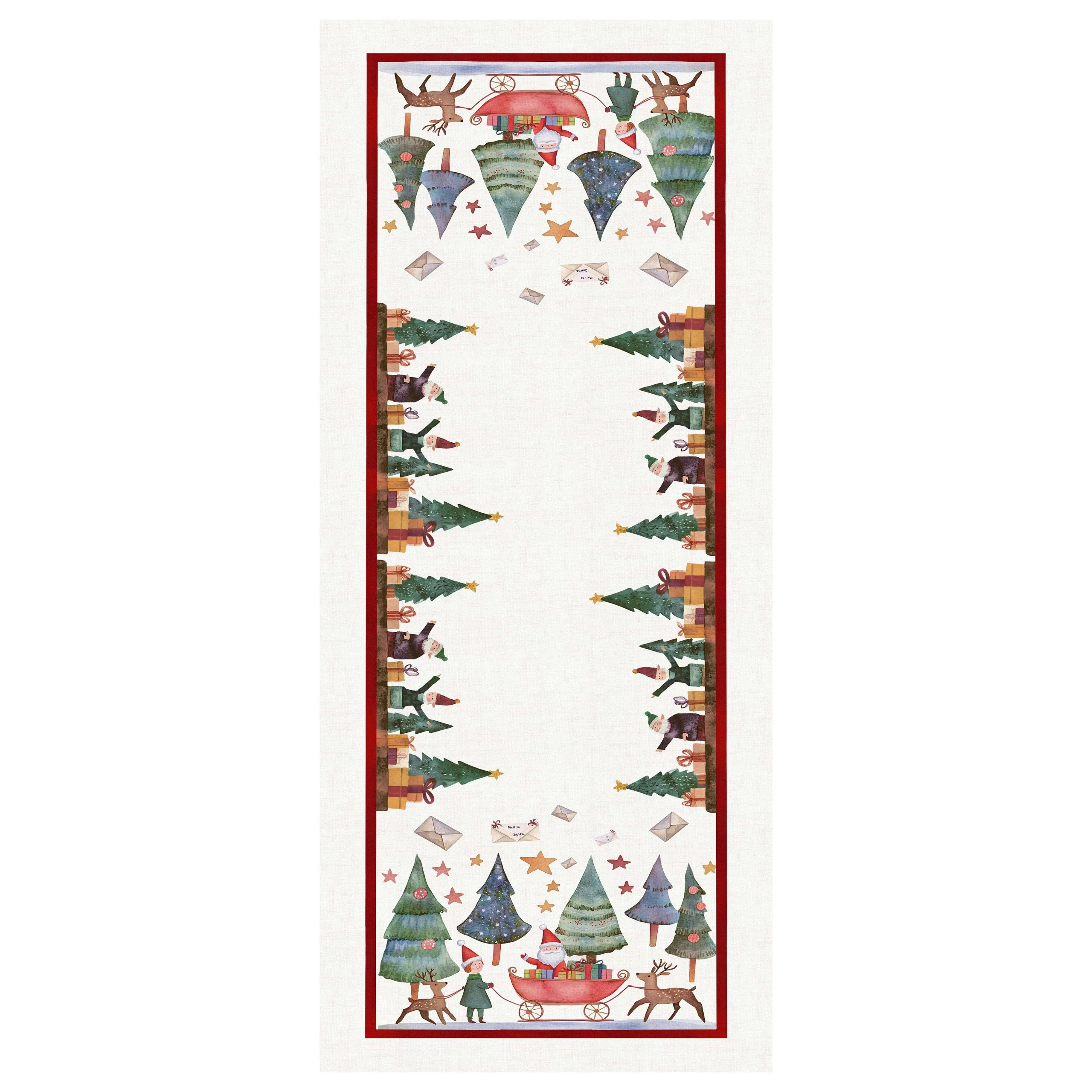 Runner in Puro Cotone Fantasia Natalizia - Christmas Factory - Image 2
