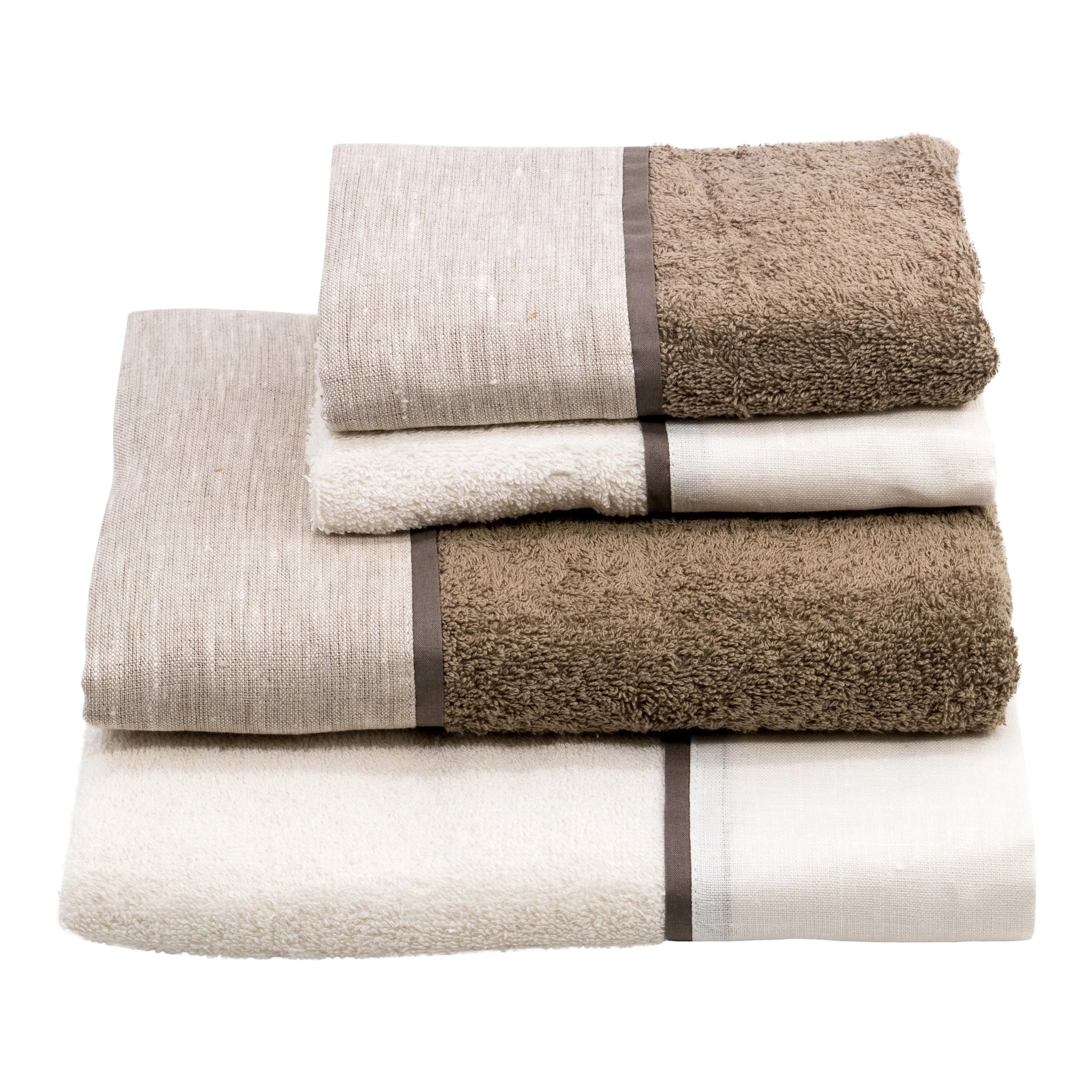 Set 2 Coppie di Spugna Doppio Bordo Lino/Raso - Amelia - Image 8