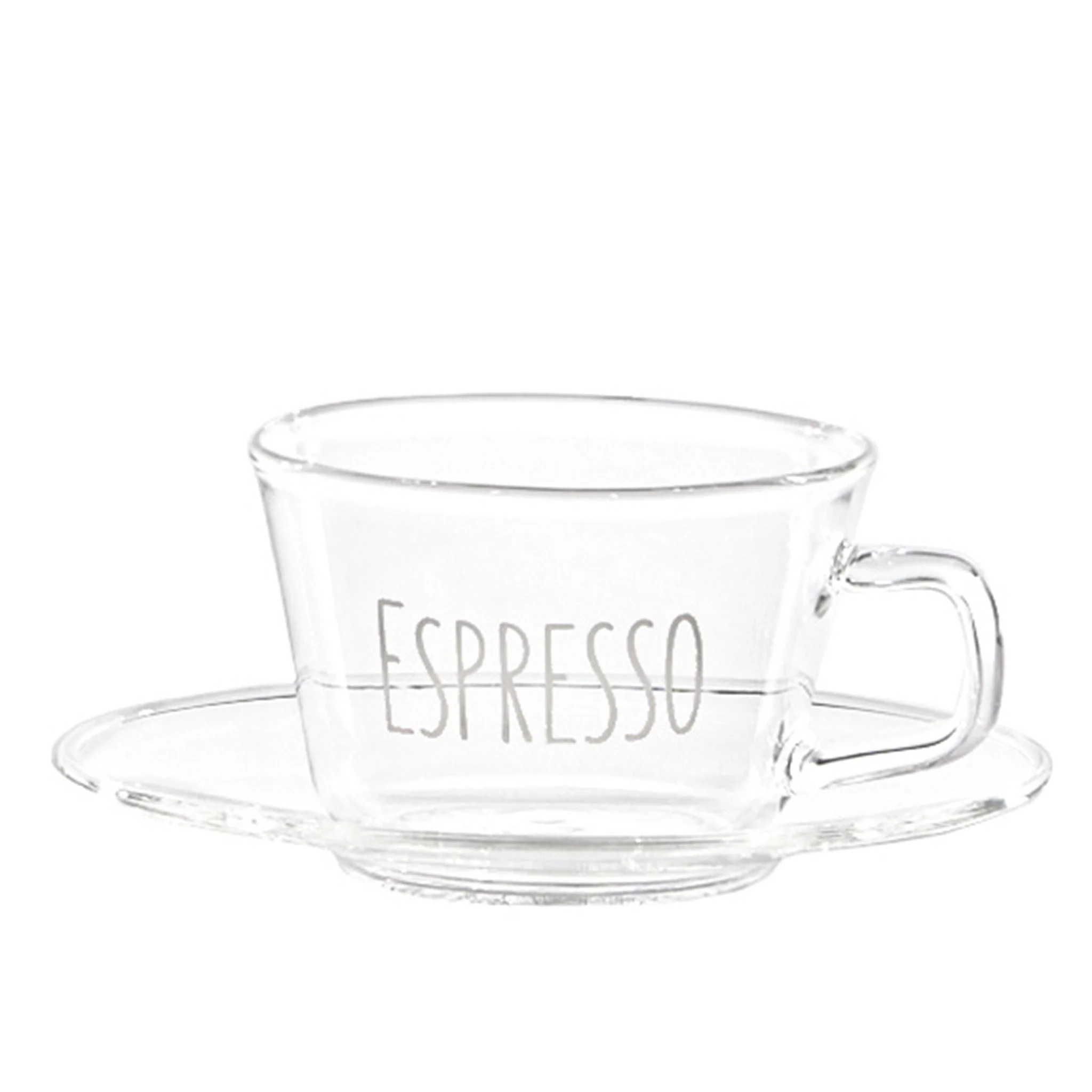 Set 2 Tazzine in Vetro Borosilicato Serigrafate - Espresso - Image 3