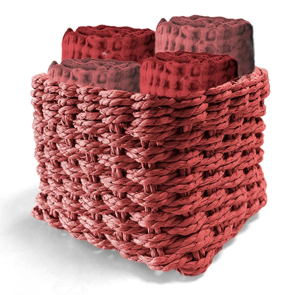 Set 4 Lavette in Spugna di Cotone Tinta Unita - Waffle - Image 9