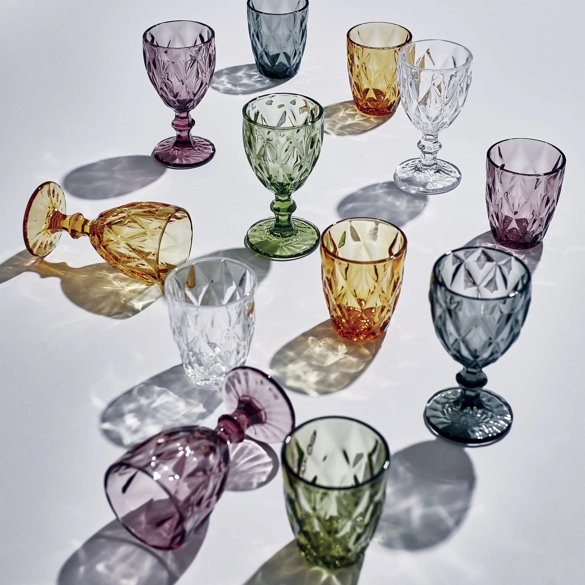 Set 6 Bicchieri Acqua in Pasta di Vetro Multicolor - Murano - Image 2