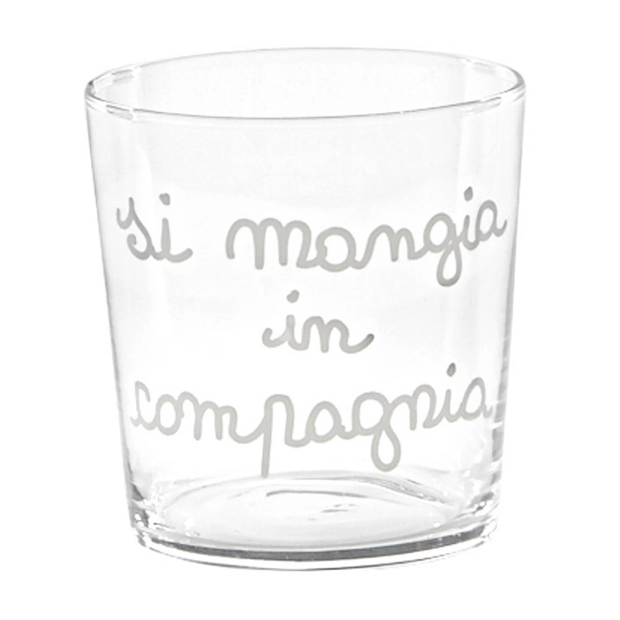 Set 6 Bicchieri Acqua Serigrafati - Si Mangia in Compagnia - Image 3