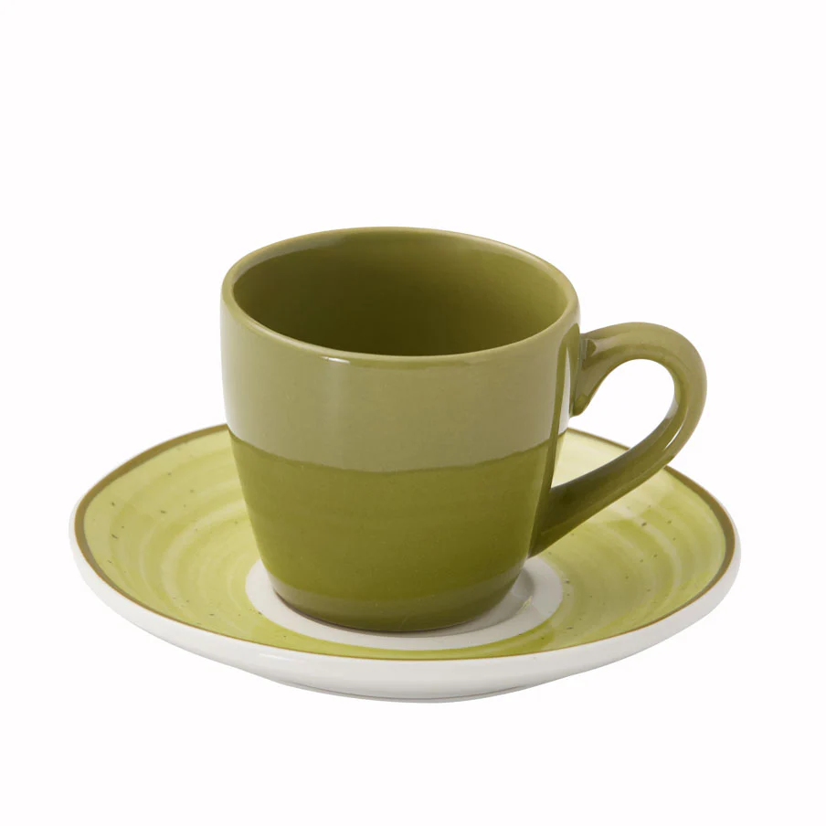 Set 6 Tazzine con Piattino abbinato in Porcellana Colorata - Daily - Image 5