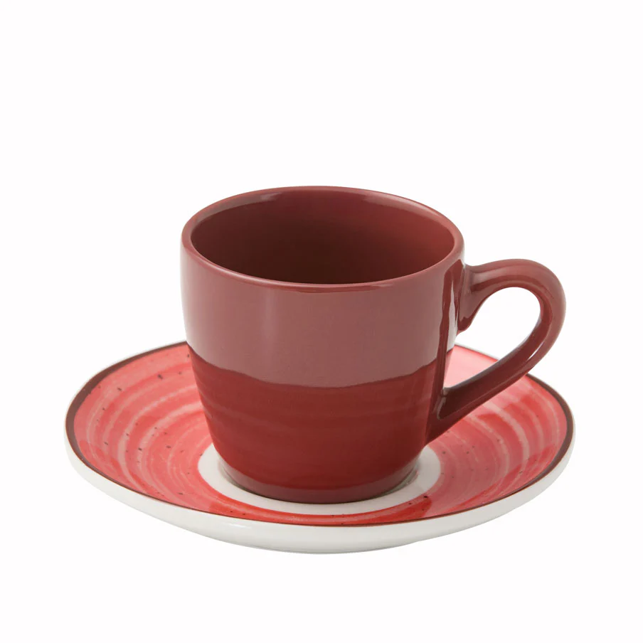 Set 6 Tazzine con Piattino abbinato in Porcellana Colorata - Daily - Image 6