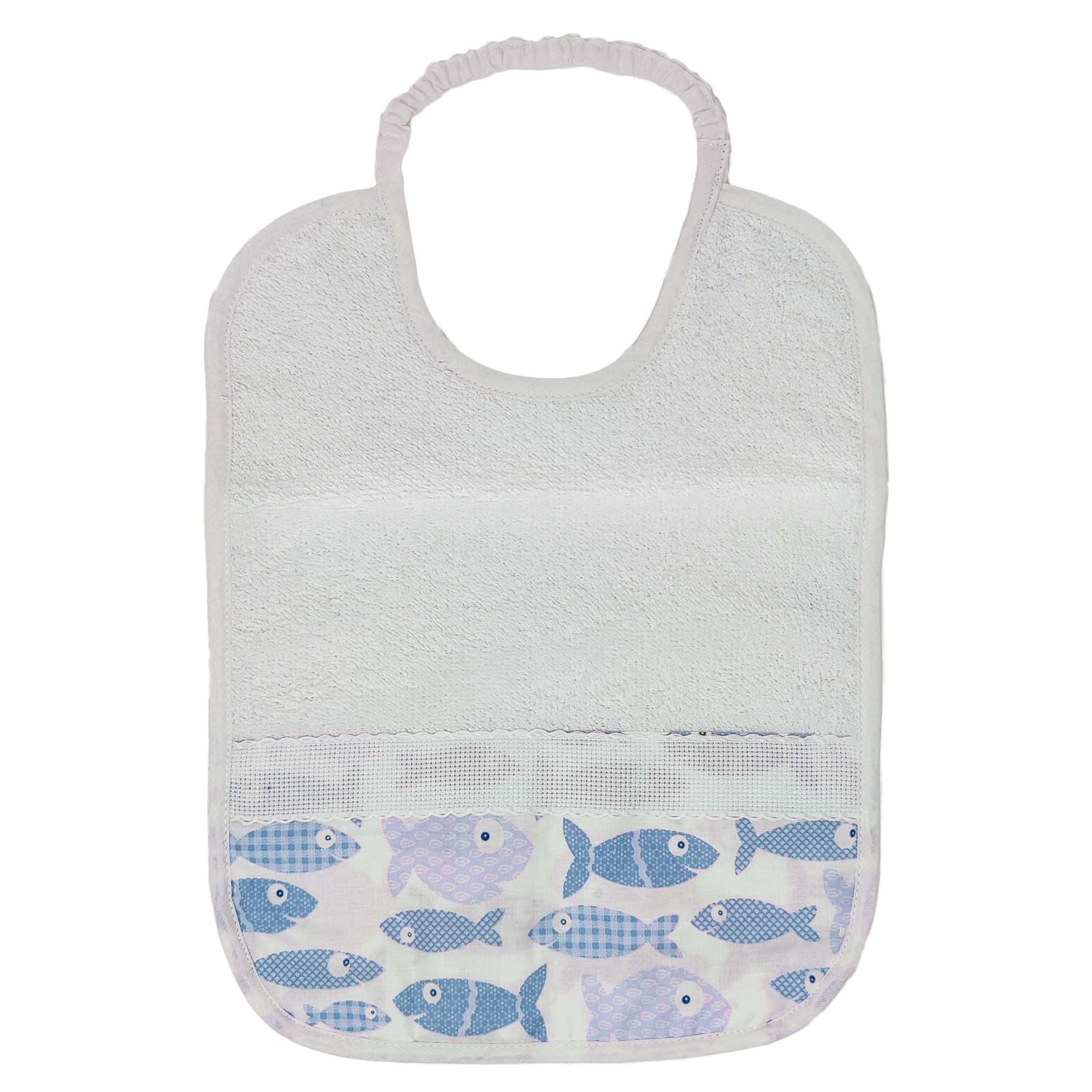 Set Asilo 3 Pezzi in Spugna di Cotone - Happy Fish - Image 3