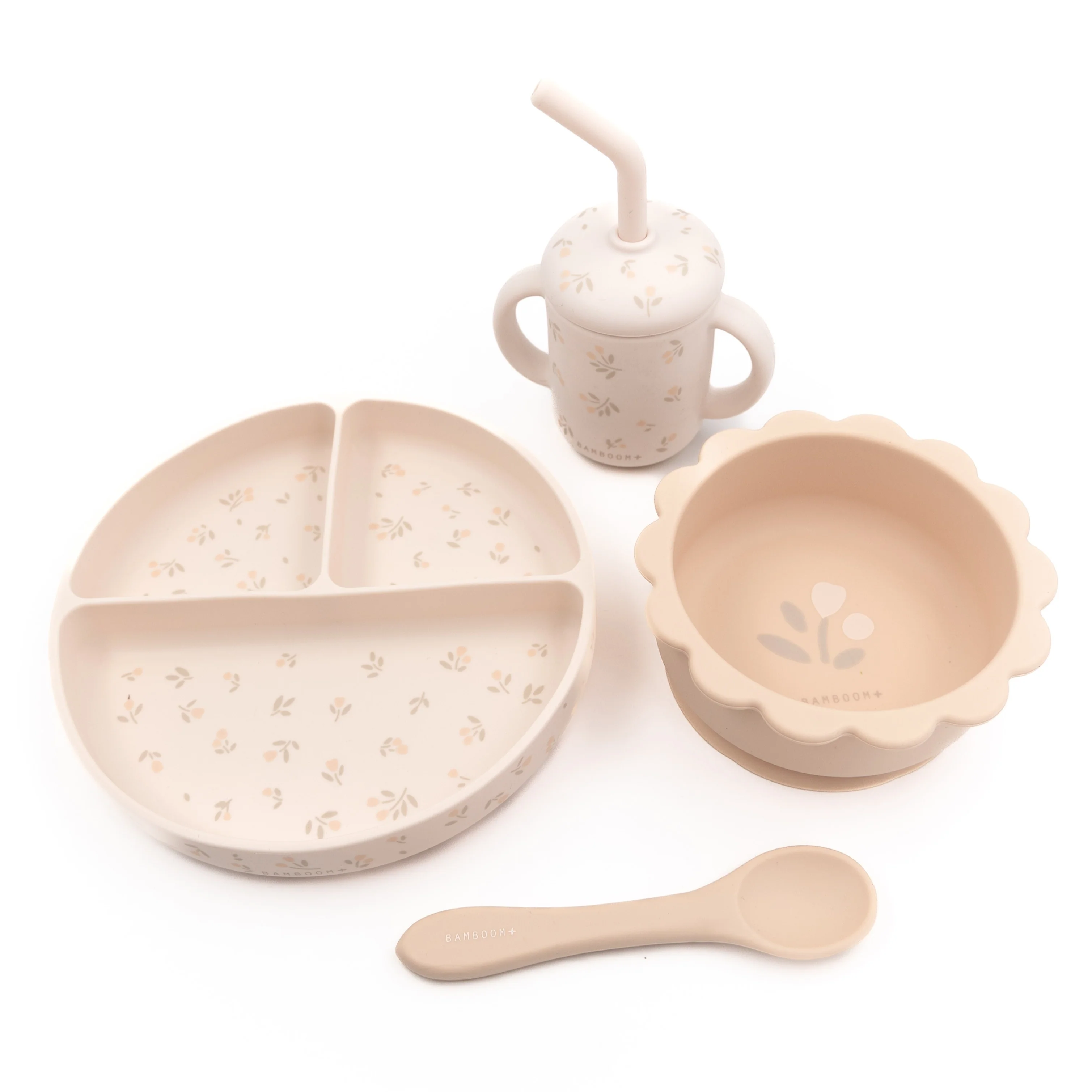 Set da Pranzo da Bambino in Silicone LFGB - Tulips - Image 3