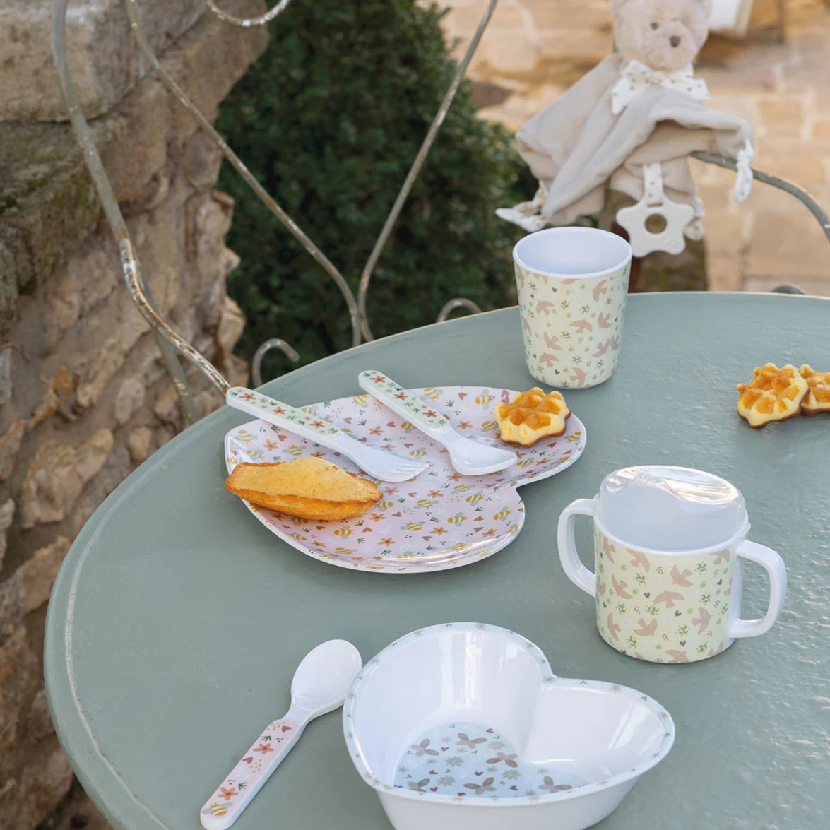 Set da Pranzo per Bambino - Une Hirondelle a Fait le Printemps