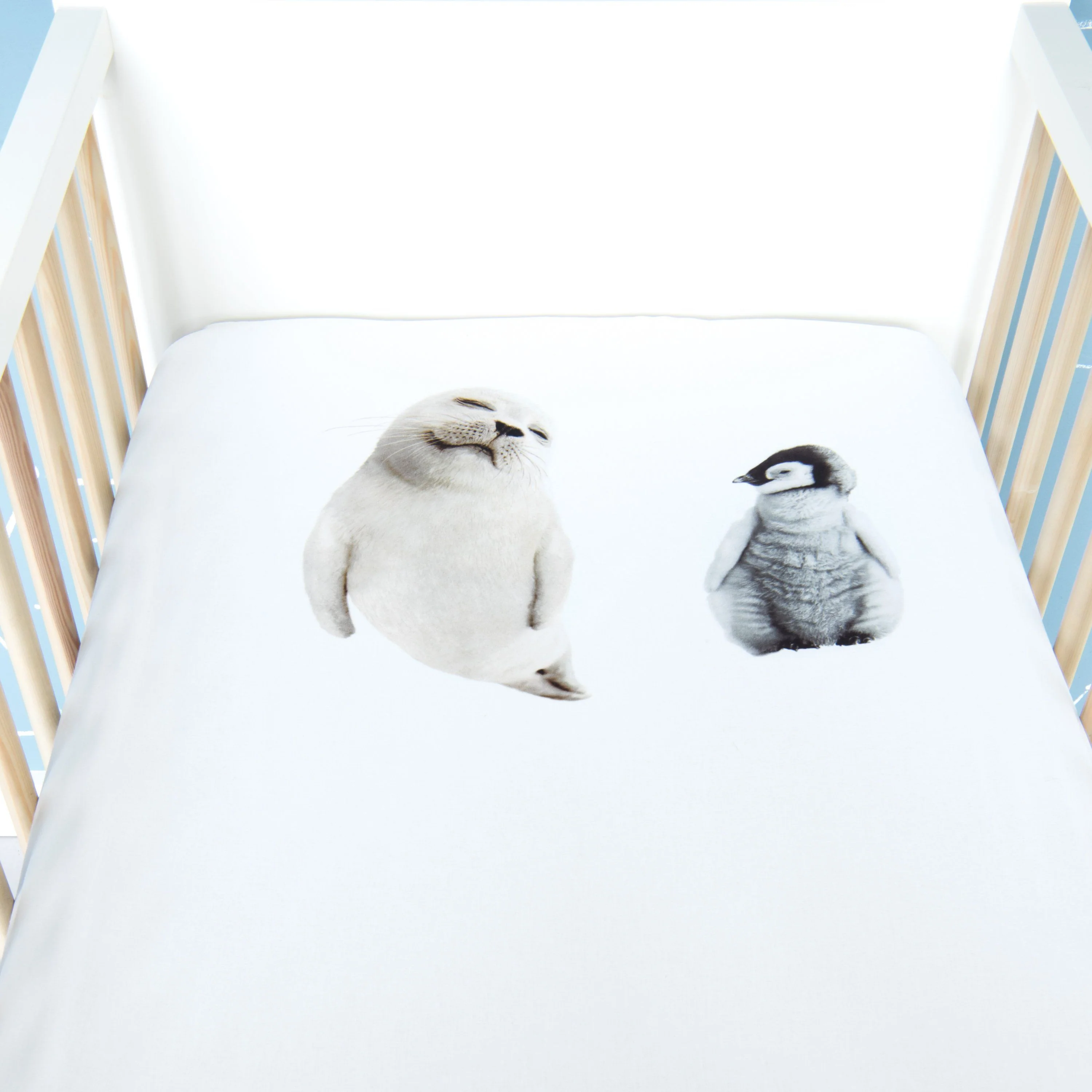 Snurk Completo Letto per Bimbi in Percalle di Cotone - Arctic Friends - Image 3