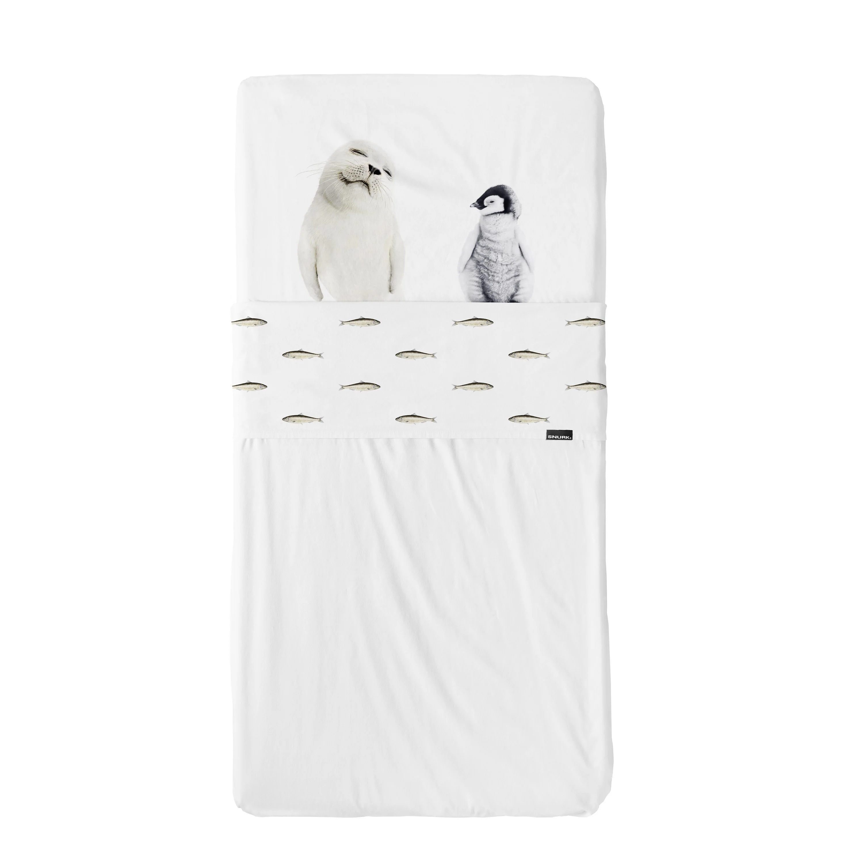 Snurk Completo Letto per Bimbi in Percalle di Cotone - Arctic Friends - Image 5