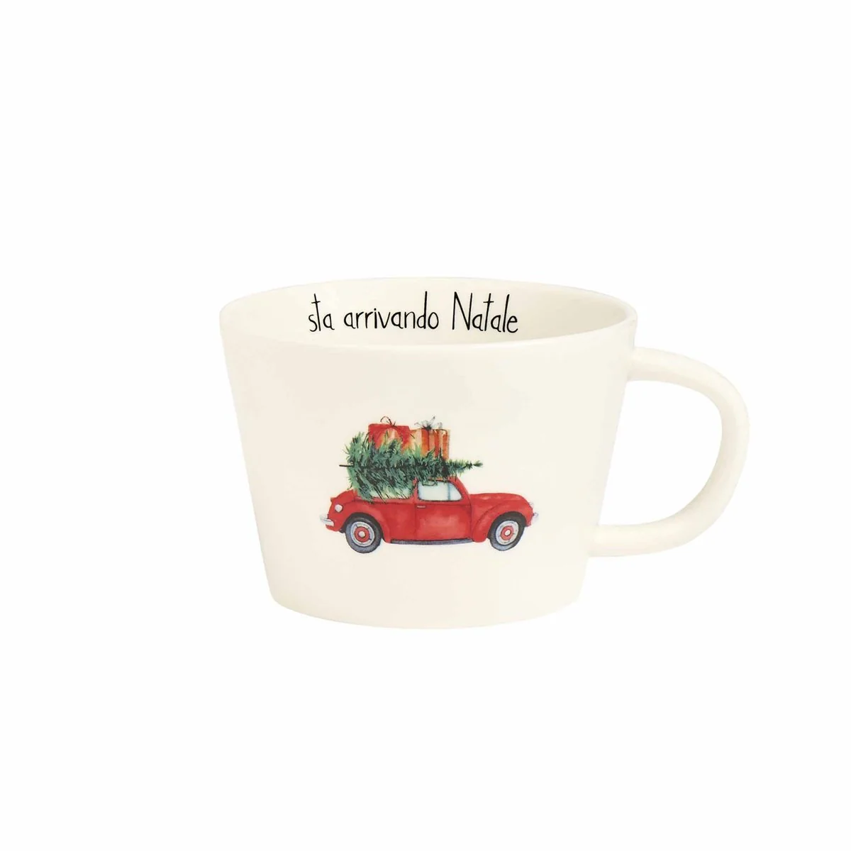 Tazza Colazione in Grès - Sta Arrivando Natale - Image 2