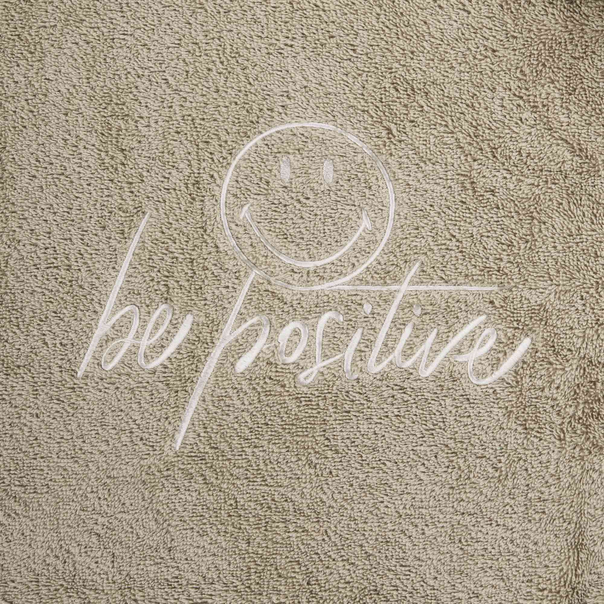 Telo Bagno in Spugna di Cotone Ricamato - Be Positive - Image 5