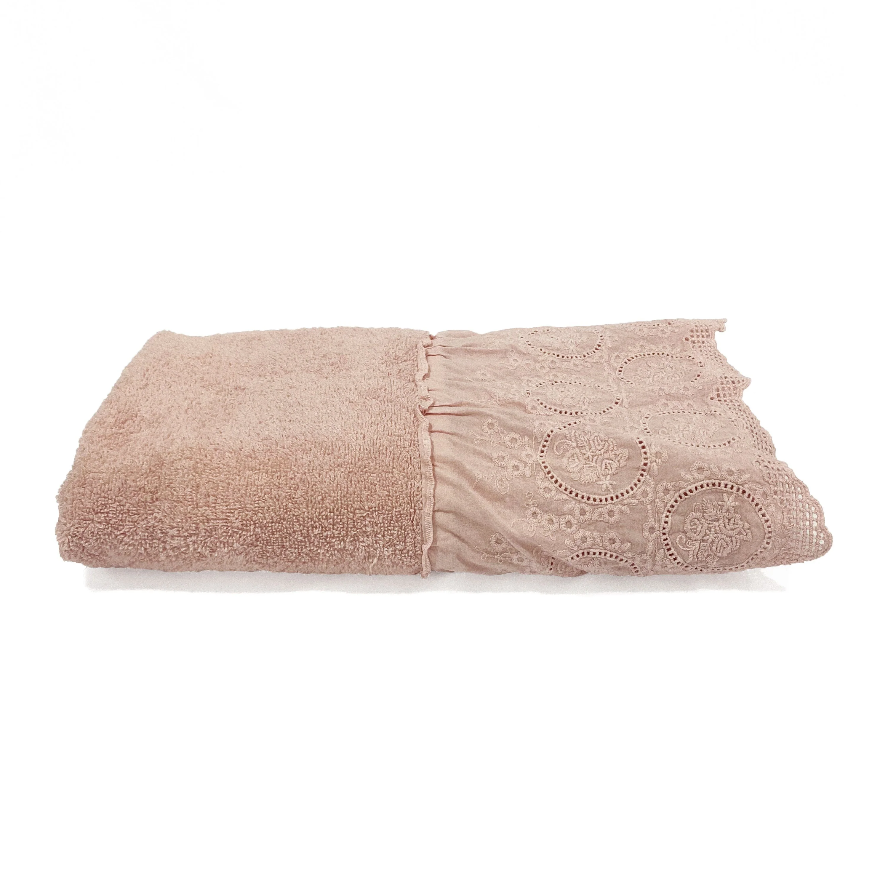 Telo da Bagno in Spugna di Cotone con Pizzo - Betty - Image 10