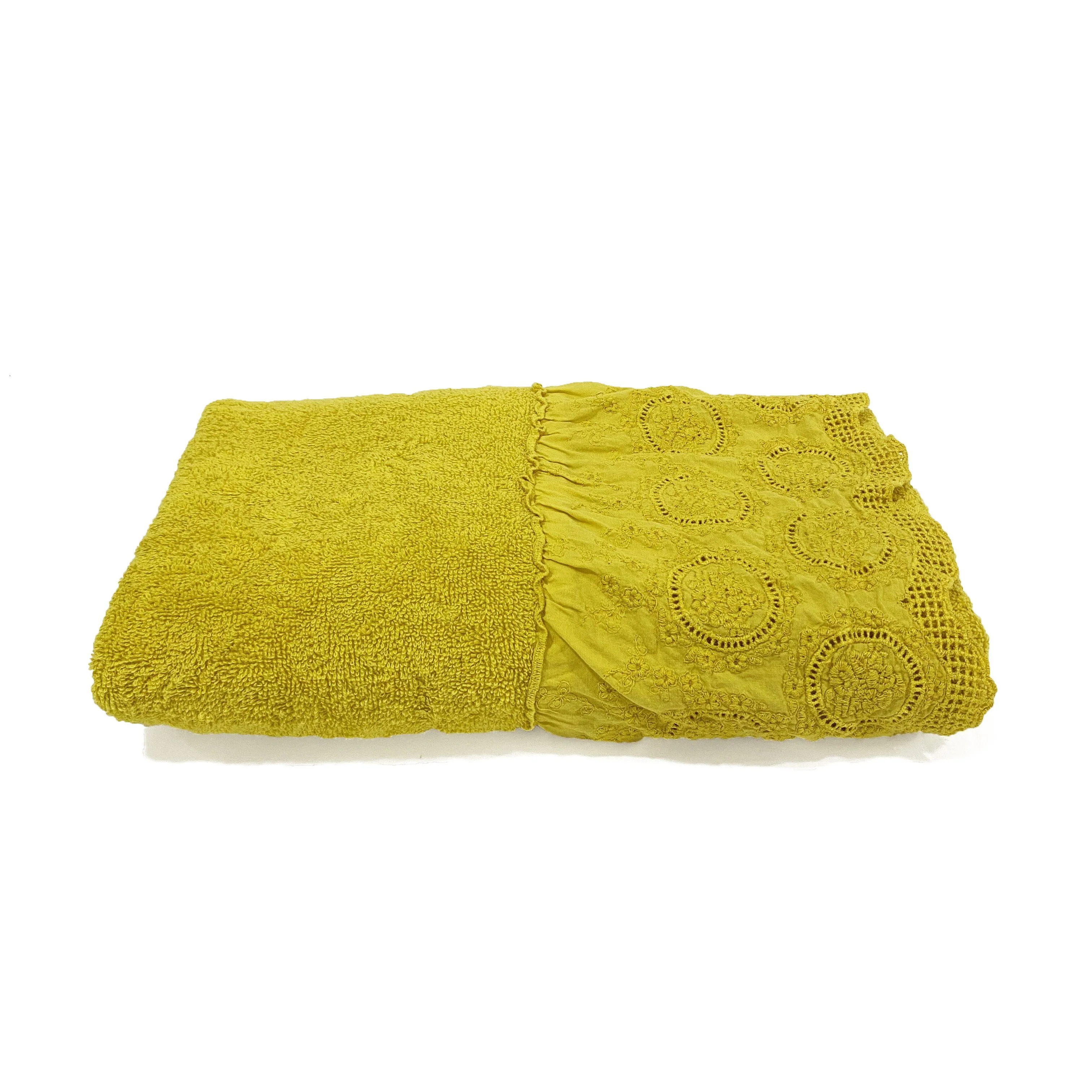 Telo da Bagno in Spugna di Cotone con Pizzo - Betty - Image 15