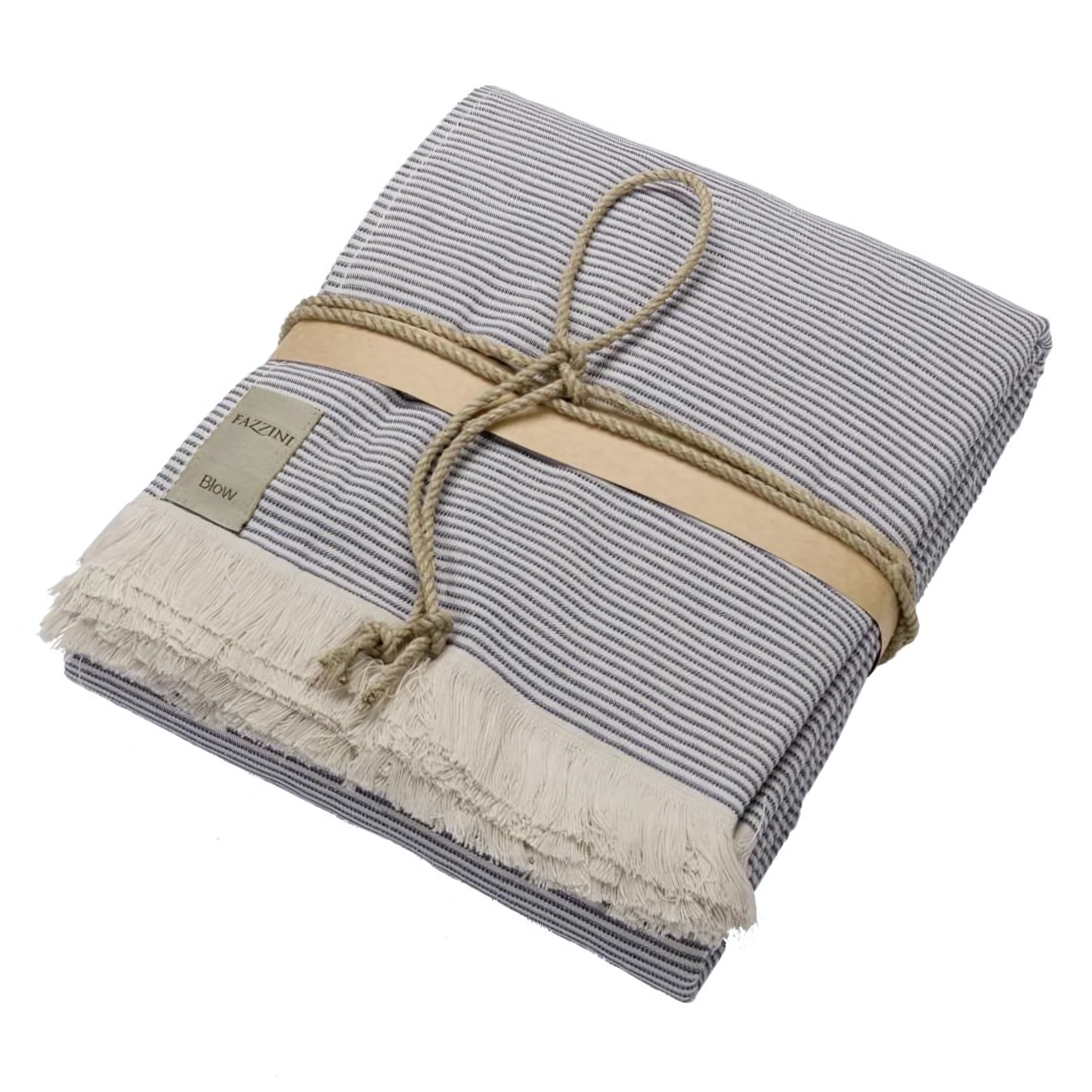 Telo Mare in Spugna di Cotone Jacquard a righe - Stripes - Image 4