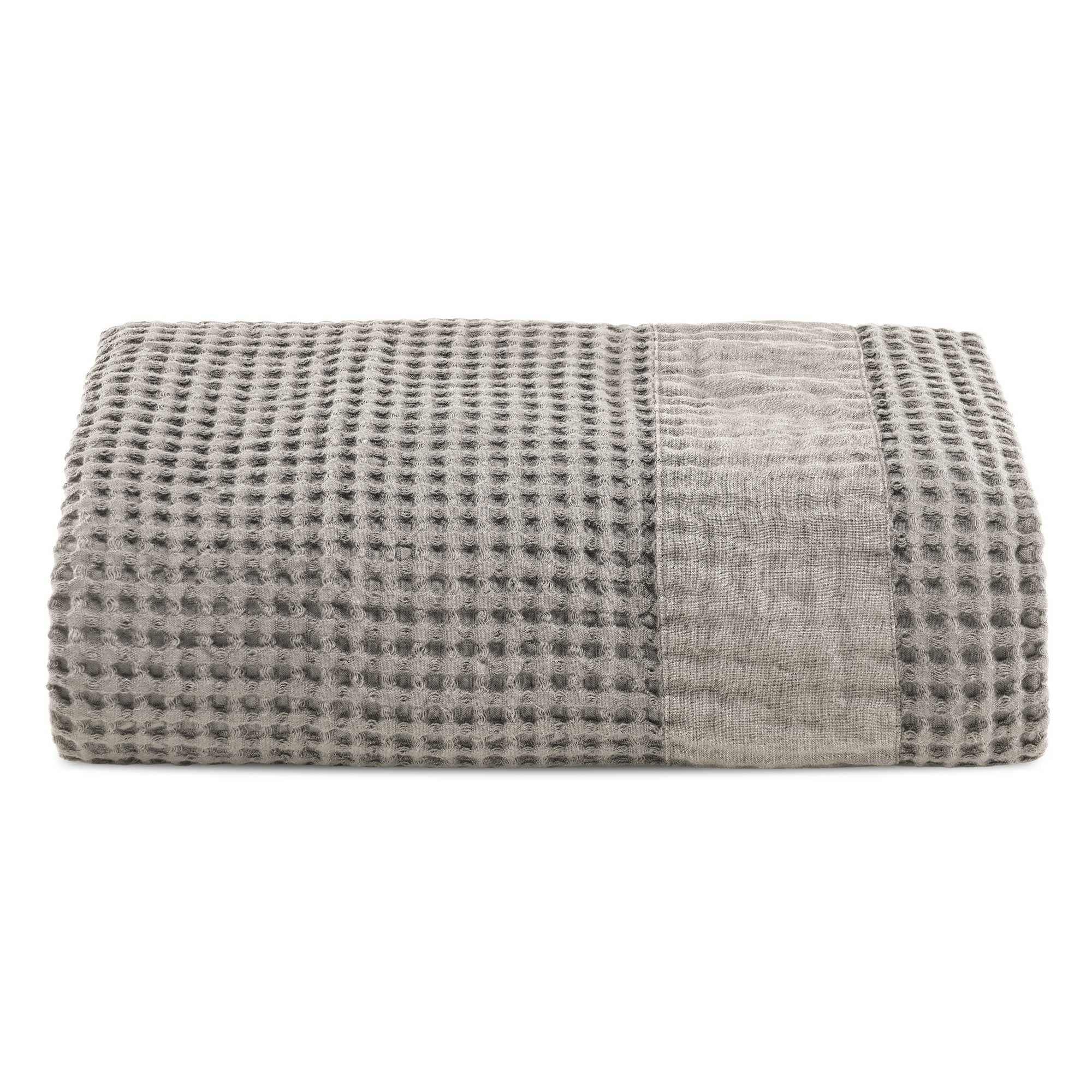 Telo da Bagno Nido d'Ape StoneWashed con Bordo in Lino - Jaspy - Image 11