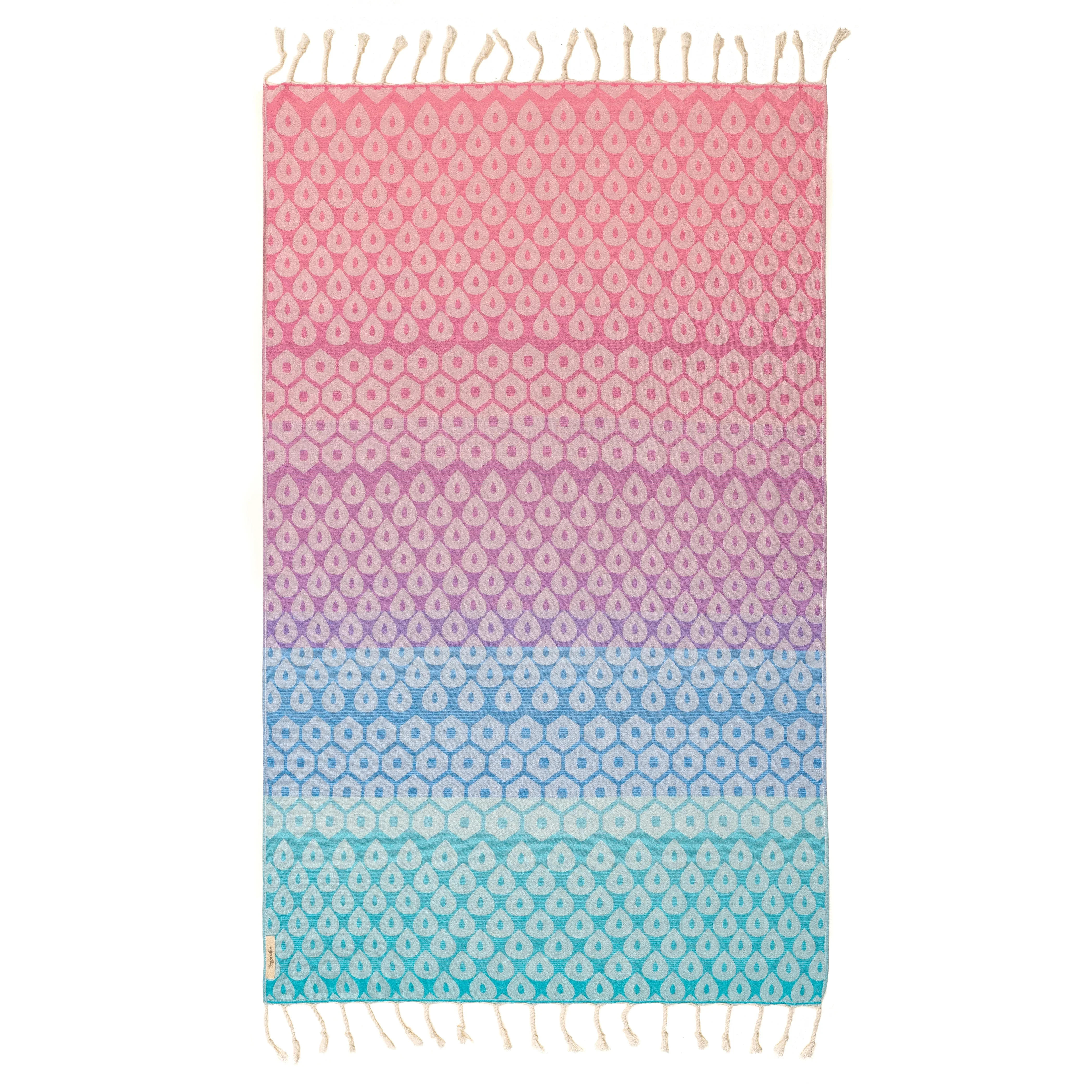 Telo Mare Fouta in Cotone e Bamboo Jacquard - Del Rey - Image 3