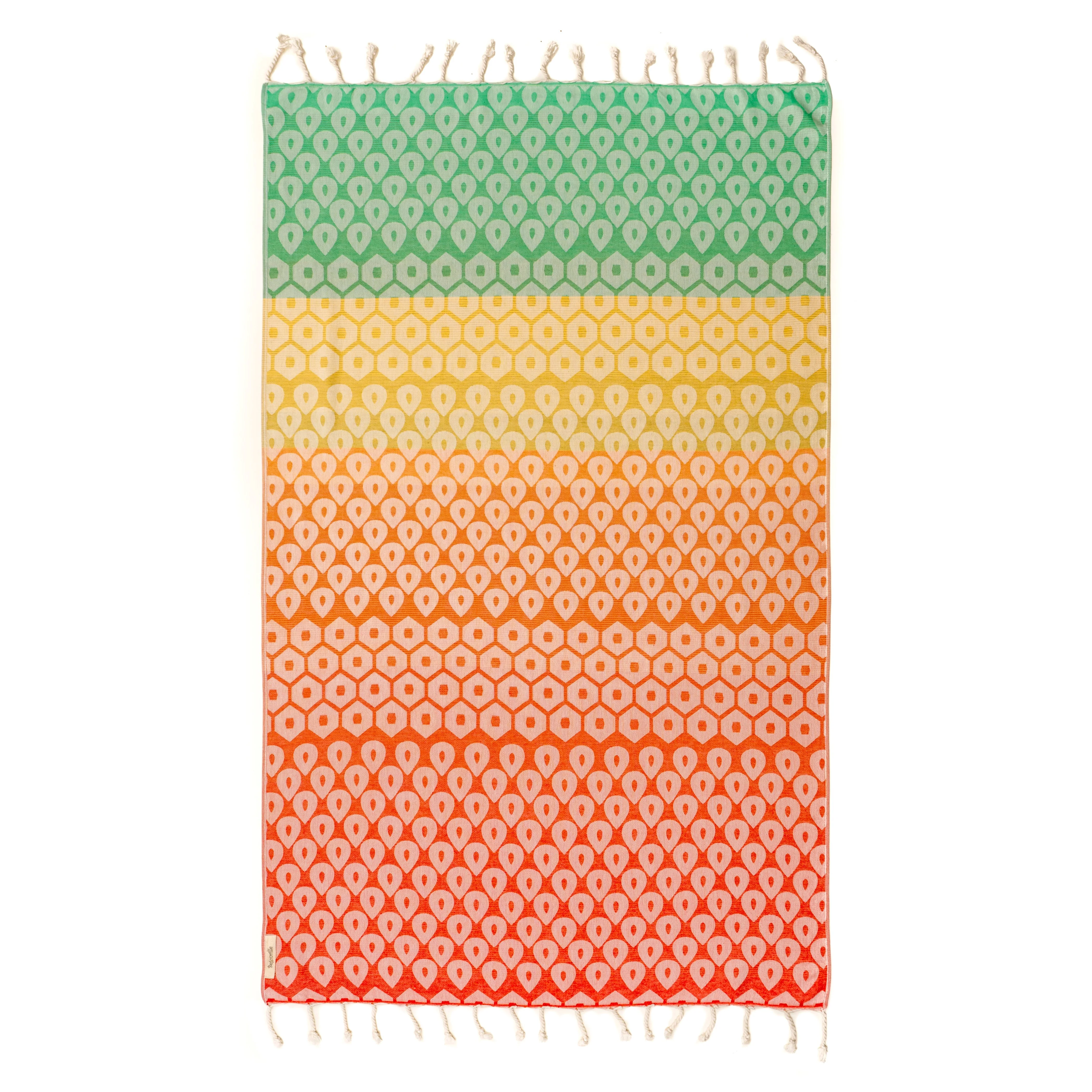Telo Mare Fouta in Cotone e Bamboo Jacquard - Del Rey - Image 4