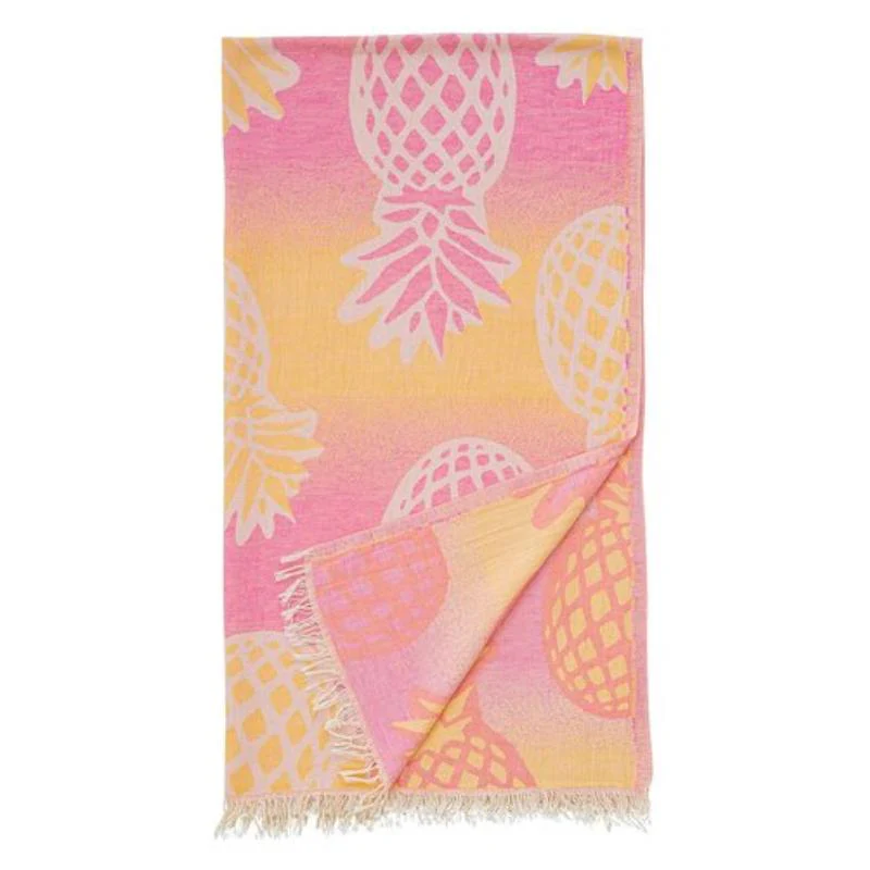 Telo Mare Fouta in Puro Cotone Jacquard Doubleface - Pineapple - Image 5