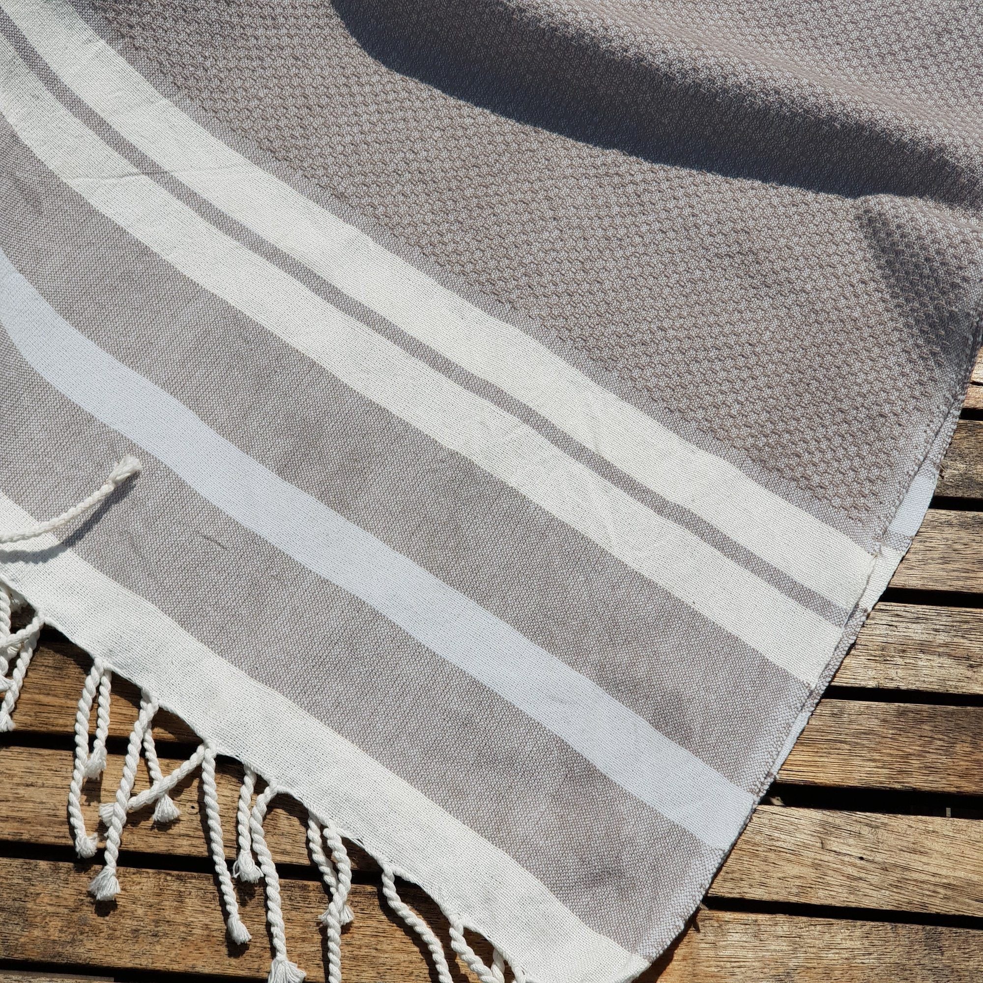 Telo Mare Fouta in Puro Cotone Tinta Unita - NewPort - Image 4