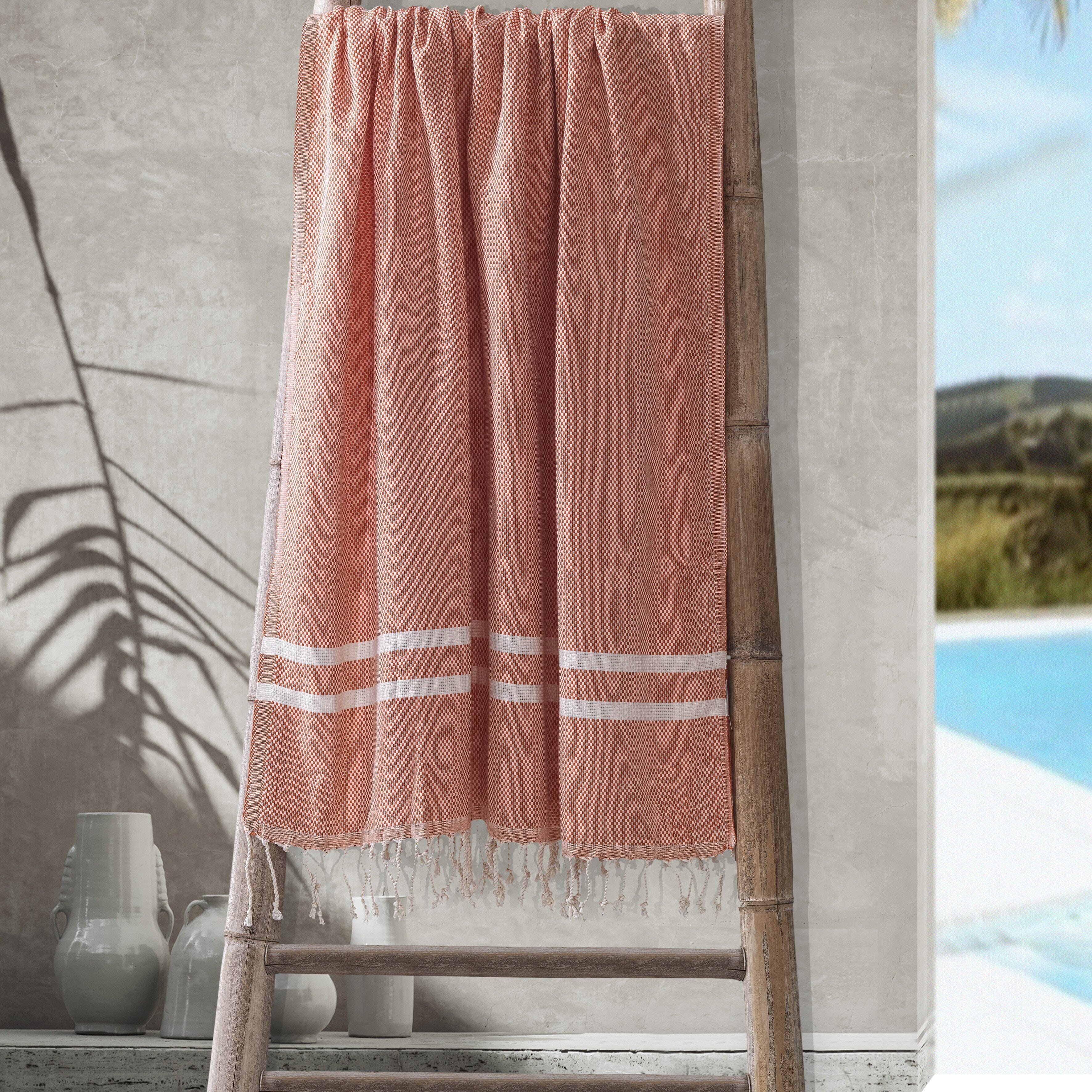 Telo Mare Fouta in Puro Cotone Tinta Unita - Portorico - Image 3