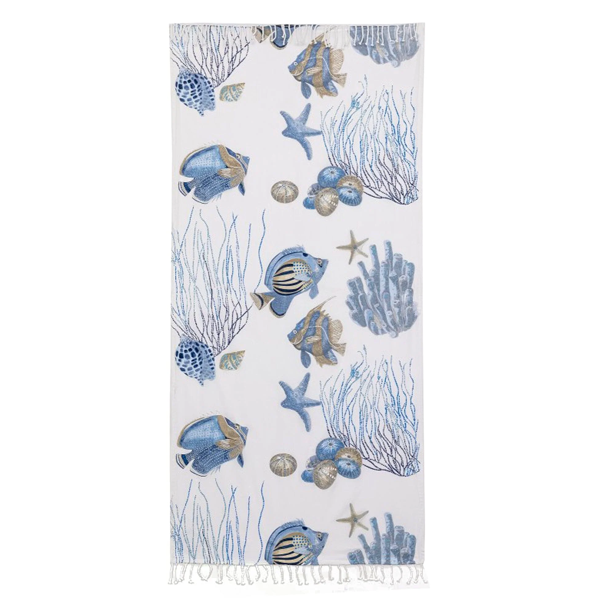 Telo Mare in Fouta di Cotone Fantasia Stampata - Caraibes - Image 4