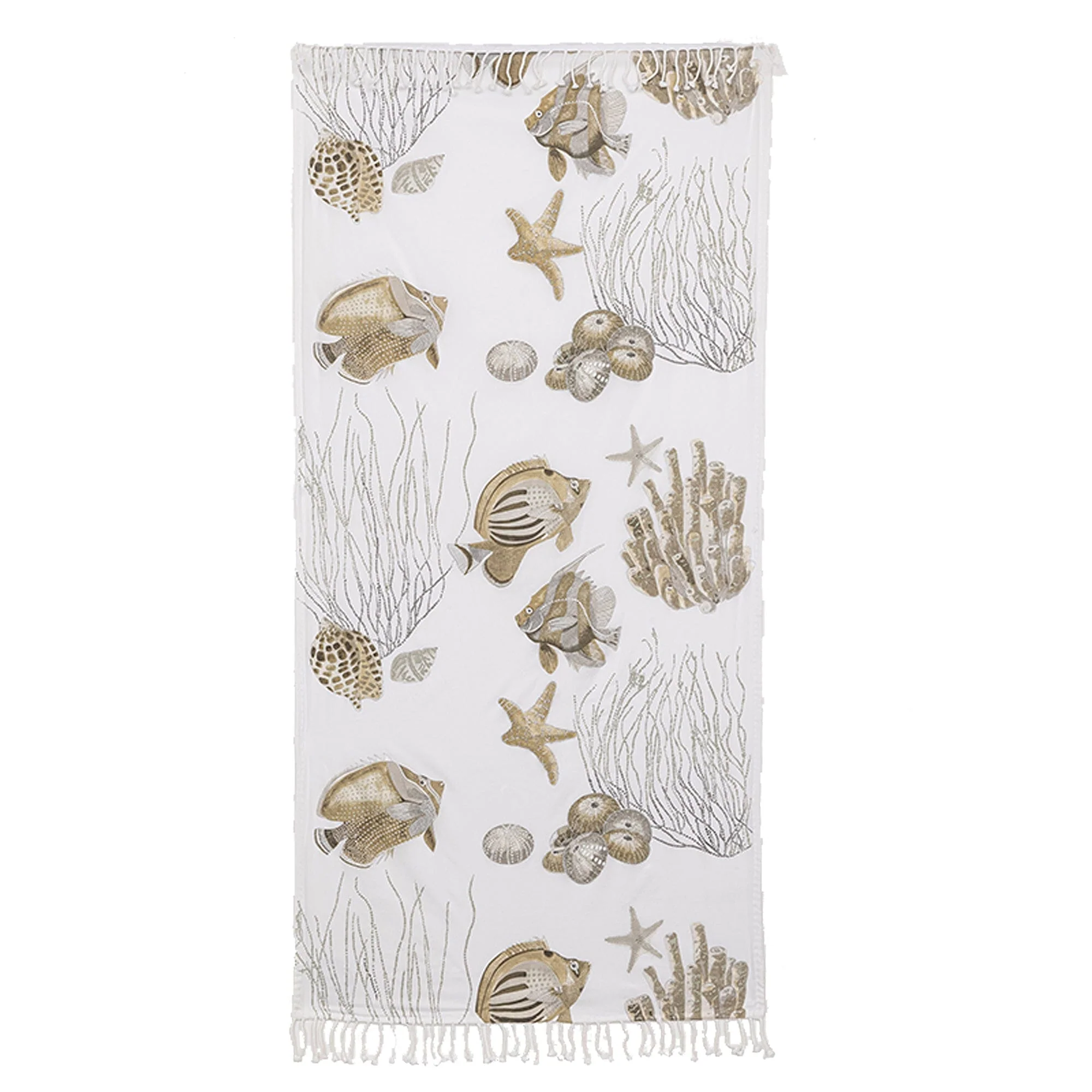 Telo Mare in Fouta di Cotone Fantasia Stampata - Caraibes - Image 6