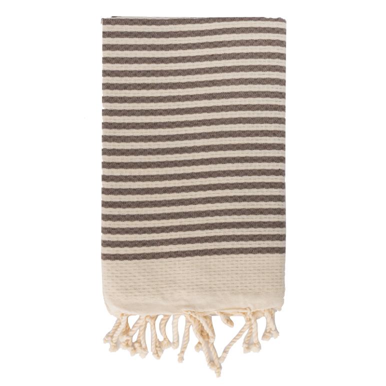 Telo Mare in Fouta di Puro Cotone a Righe Larghe - Alma - Image 13