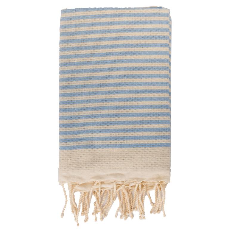 Telo Mare in Fouta di Puro Cotone a Righe Larghe - Alma - Image 4