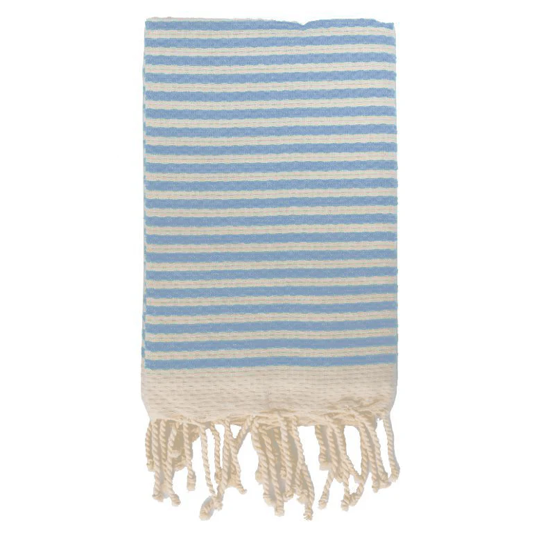 Telo Mare in Fouta di Puro Cotone a Righe Larghe - Alma - Image 5
