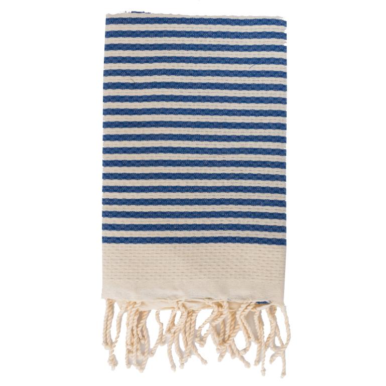 Telo Mare in Fouta di Puro Cotone a Righe Larghe - Alma - Image 6