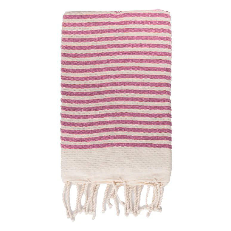 Telo Mare in Fouta di Puro Cotone a Righe Larghe - Alma - Image 9