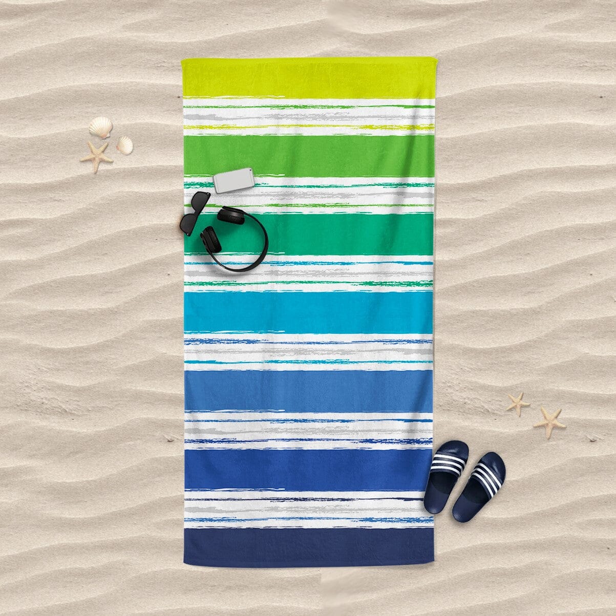 Telo Mare in Puro Cotone Jacquard - Malibù