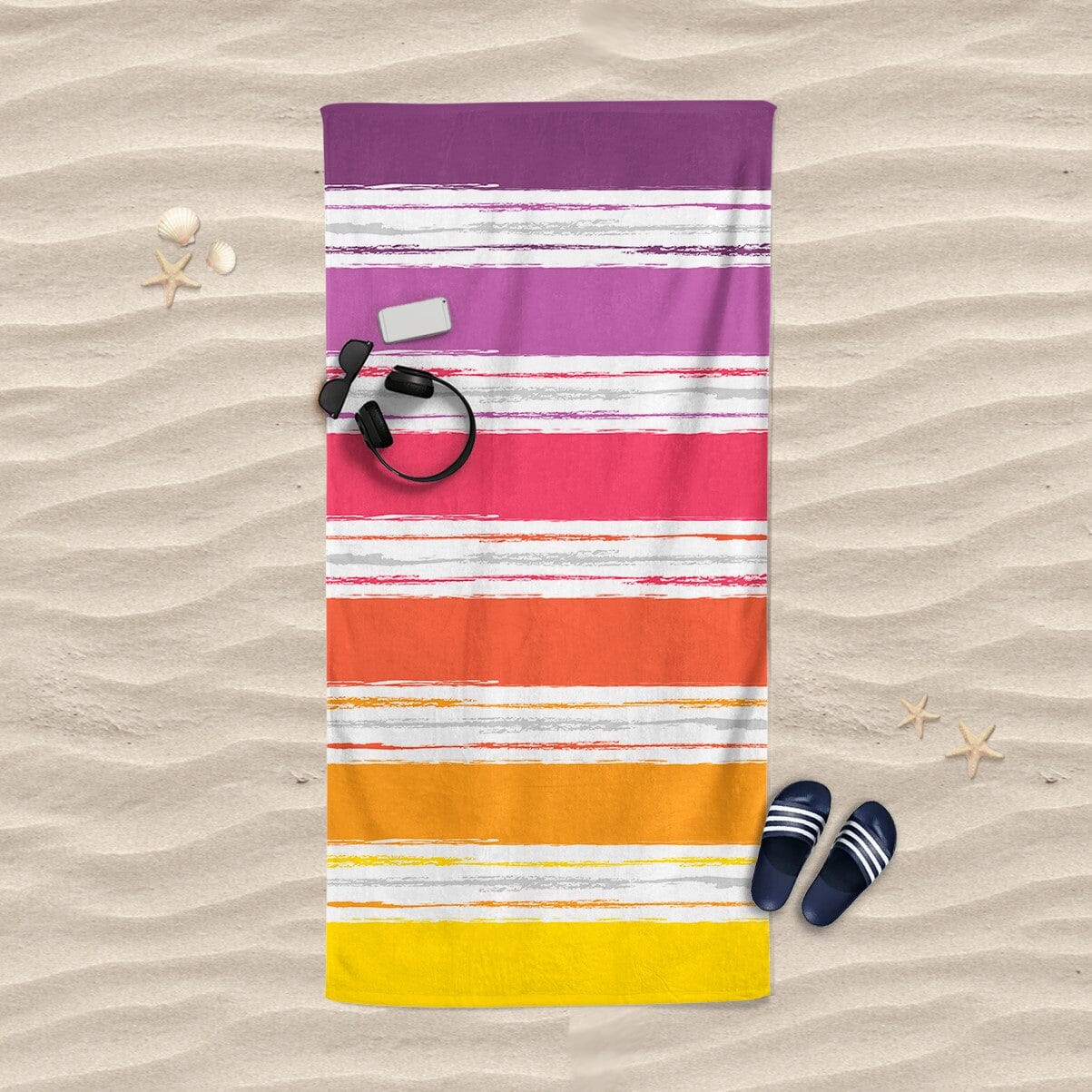 Telo Mare in Puro Cotone Jacquard - Malibù - Image 2