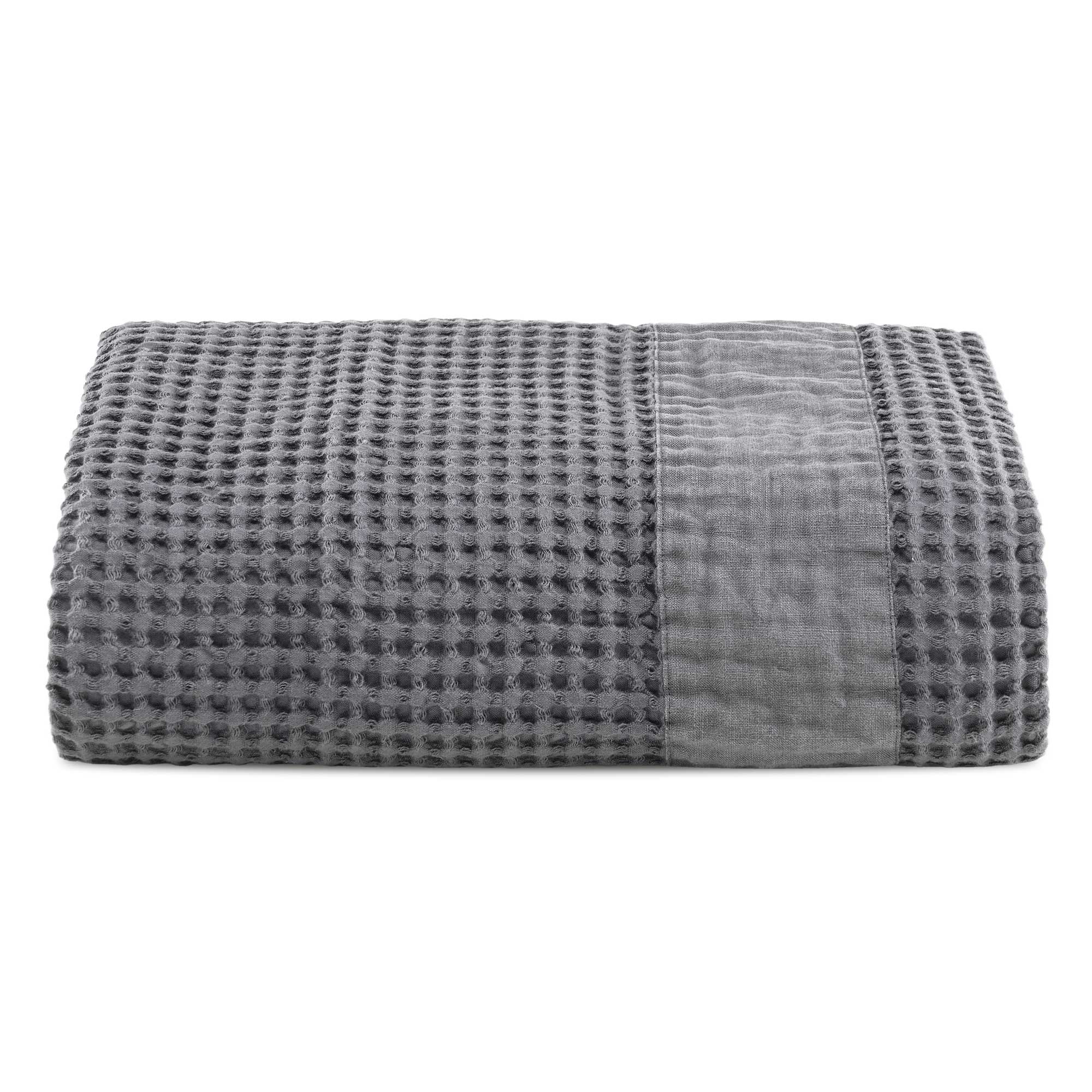 Telo mare XL in Puro Cotone Nido d'ape Stonewashed balza in Lino - Palau - Image 10