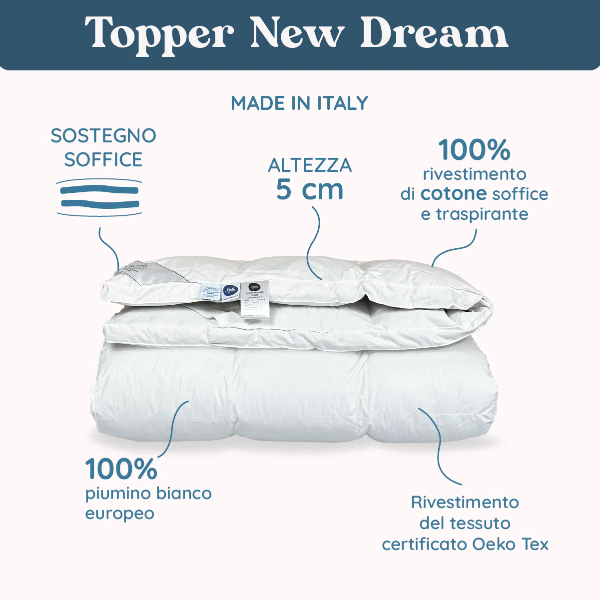 Topper in Piumino d'Oca - New Dream h5 - Image 4